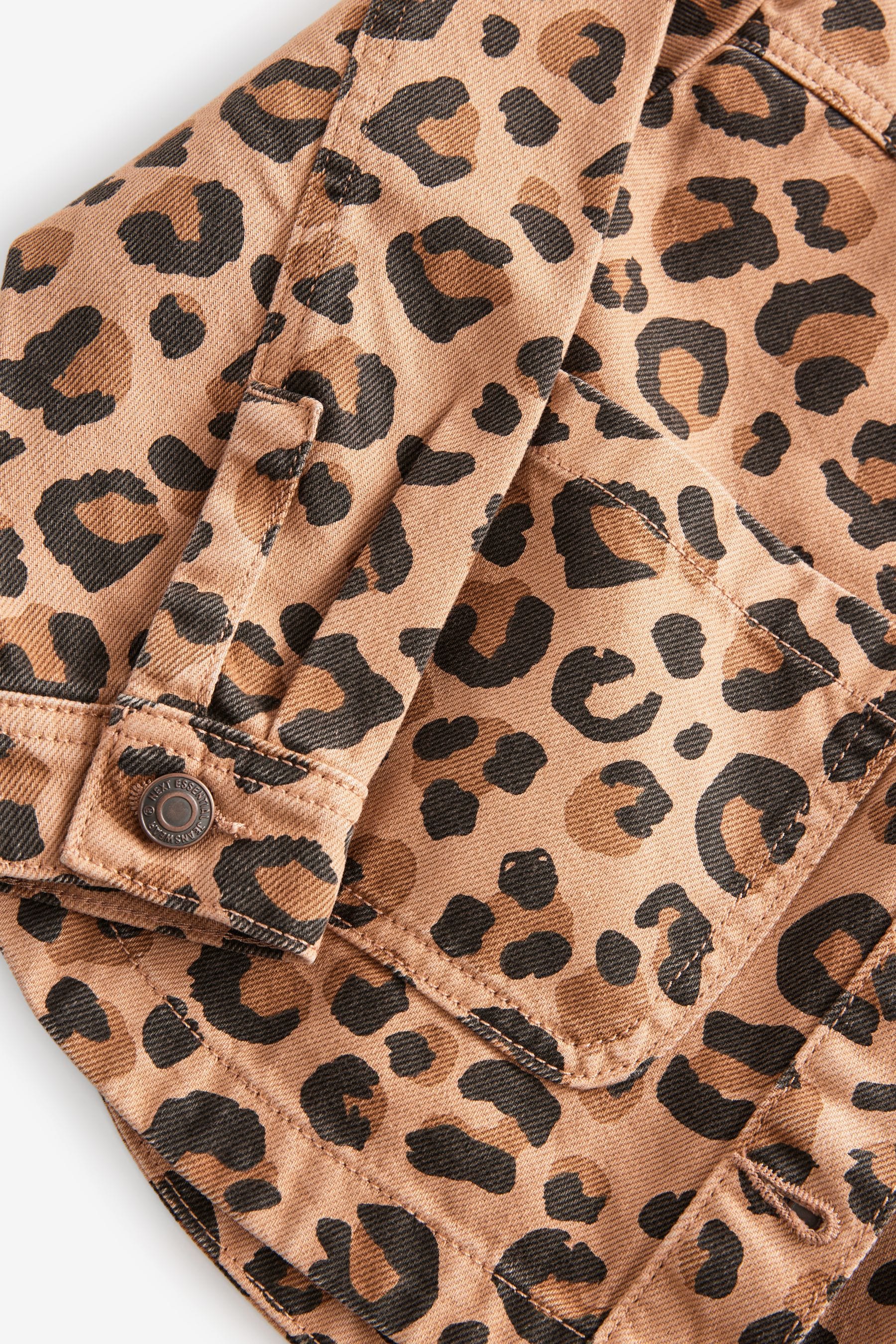 Animal Print 100% Cotton Denim Shacket (3-16yrs)