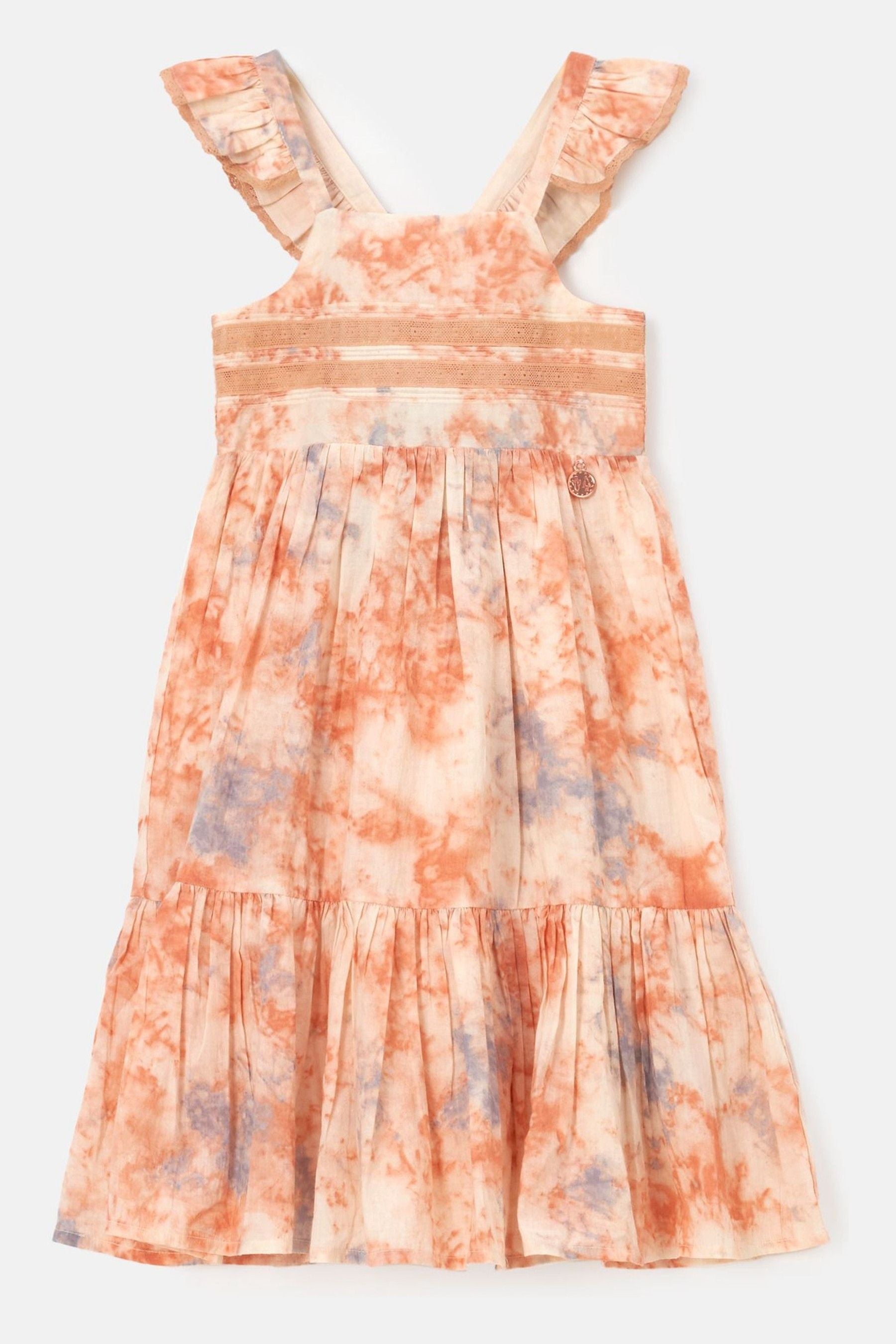 Orange Angel & Rocket April Pastel Tie Dye Dress