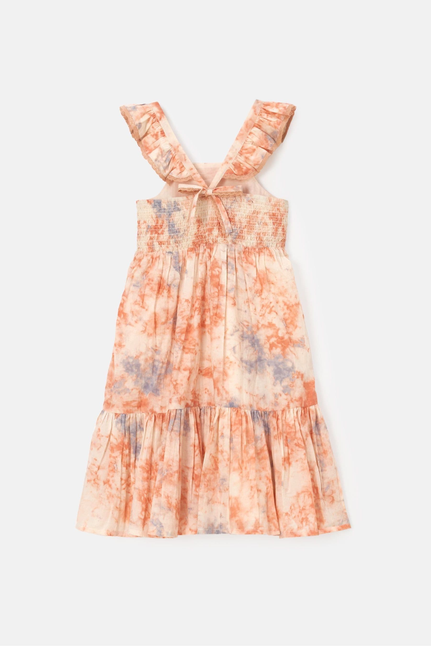 Orange Angel & Rocket April Pastel Tie Dye Dress