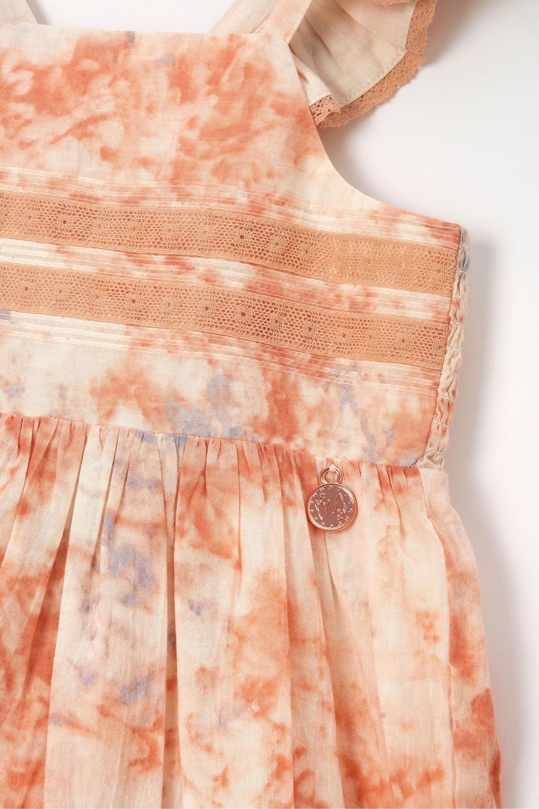 Orange Angel & Rocket April Pastel Tie Dye Dress