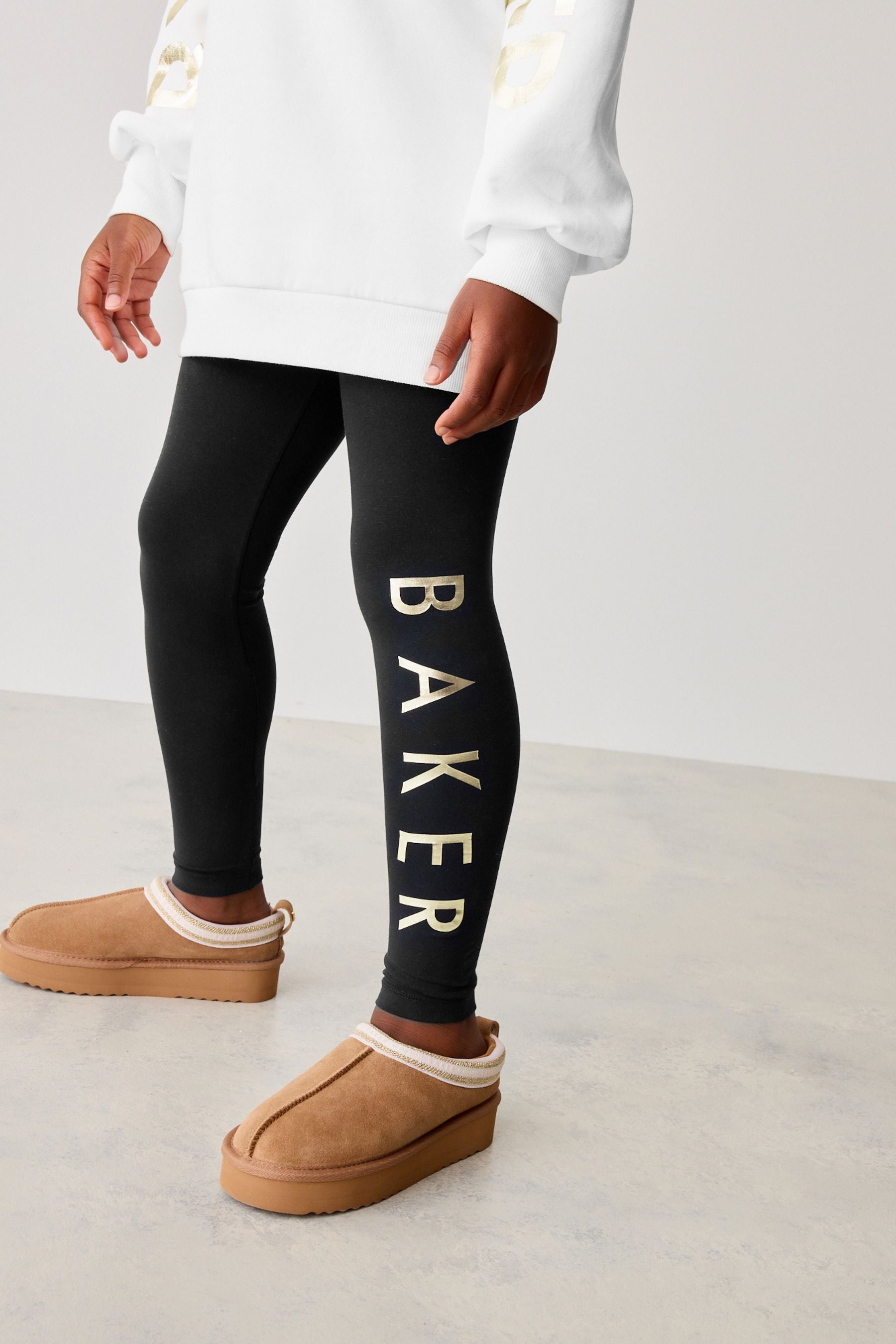 Baker by Ted Baker Girls Cosy Tan Brown Mule Slippers