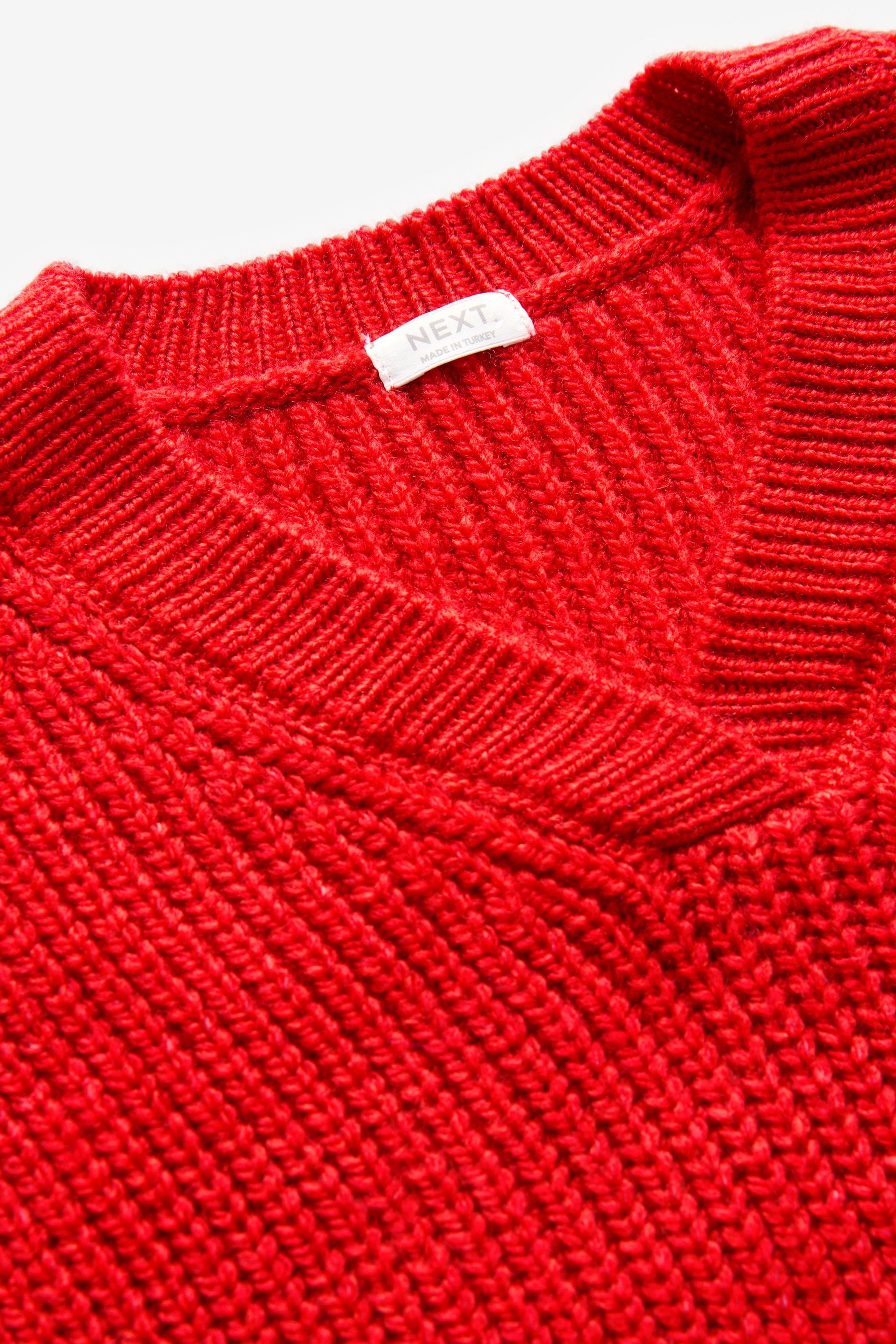 Red Knitted Tank (3-16yrs)