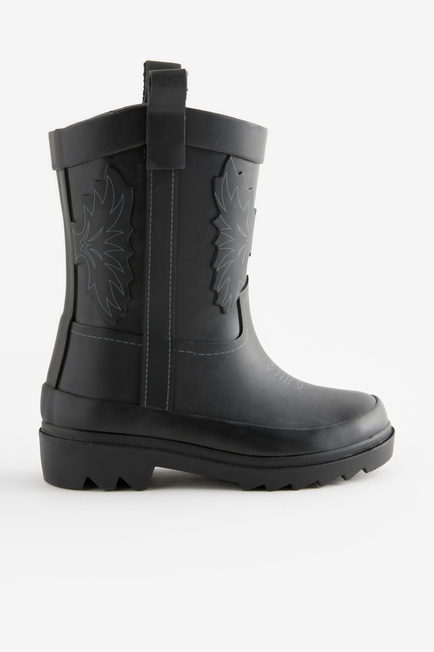 Black Western Wellies