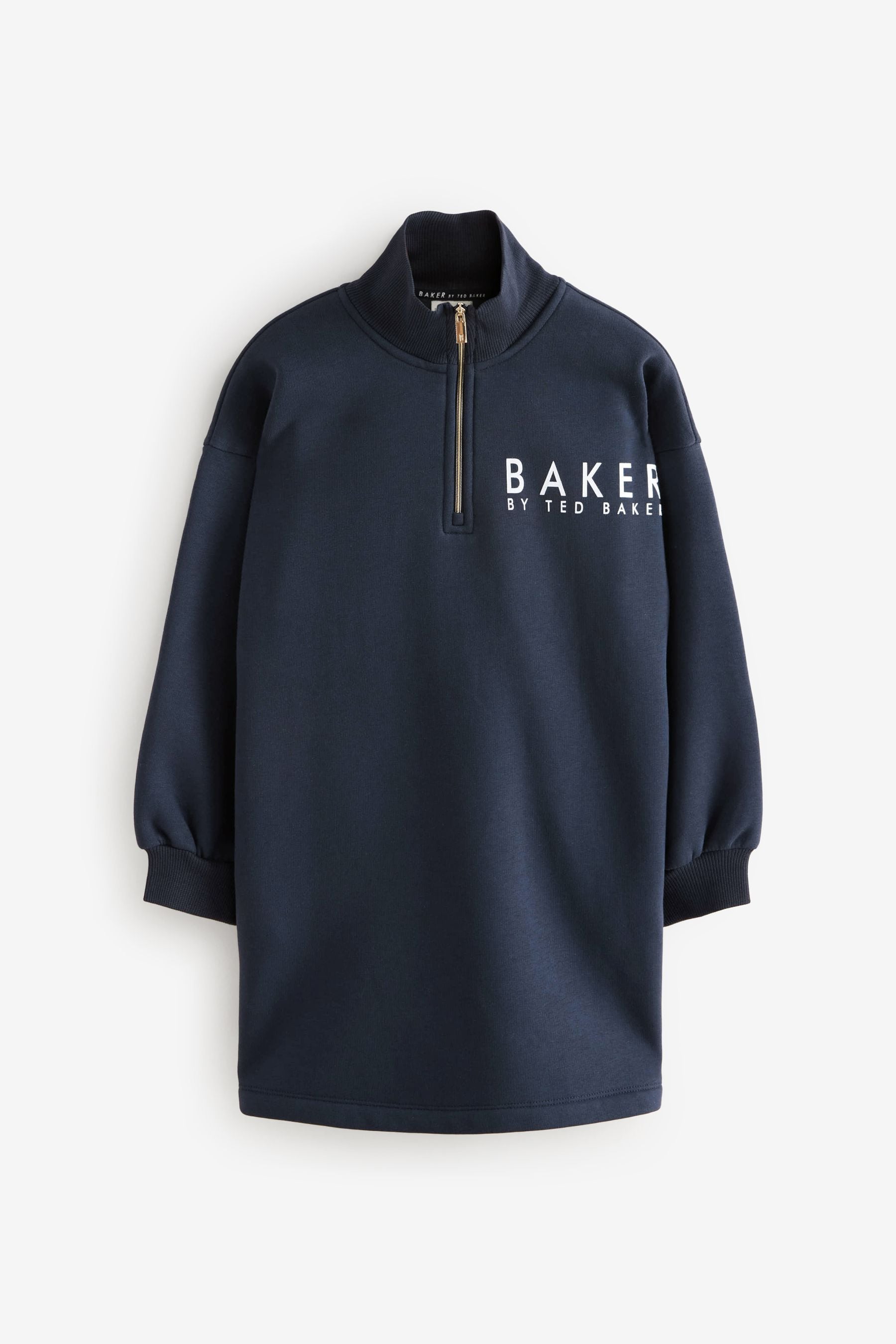 Baker by Ted Baker Stone Zip Neck Sweat Dress