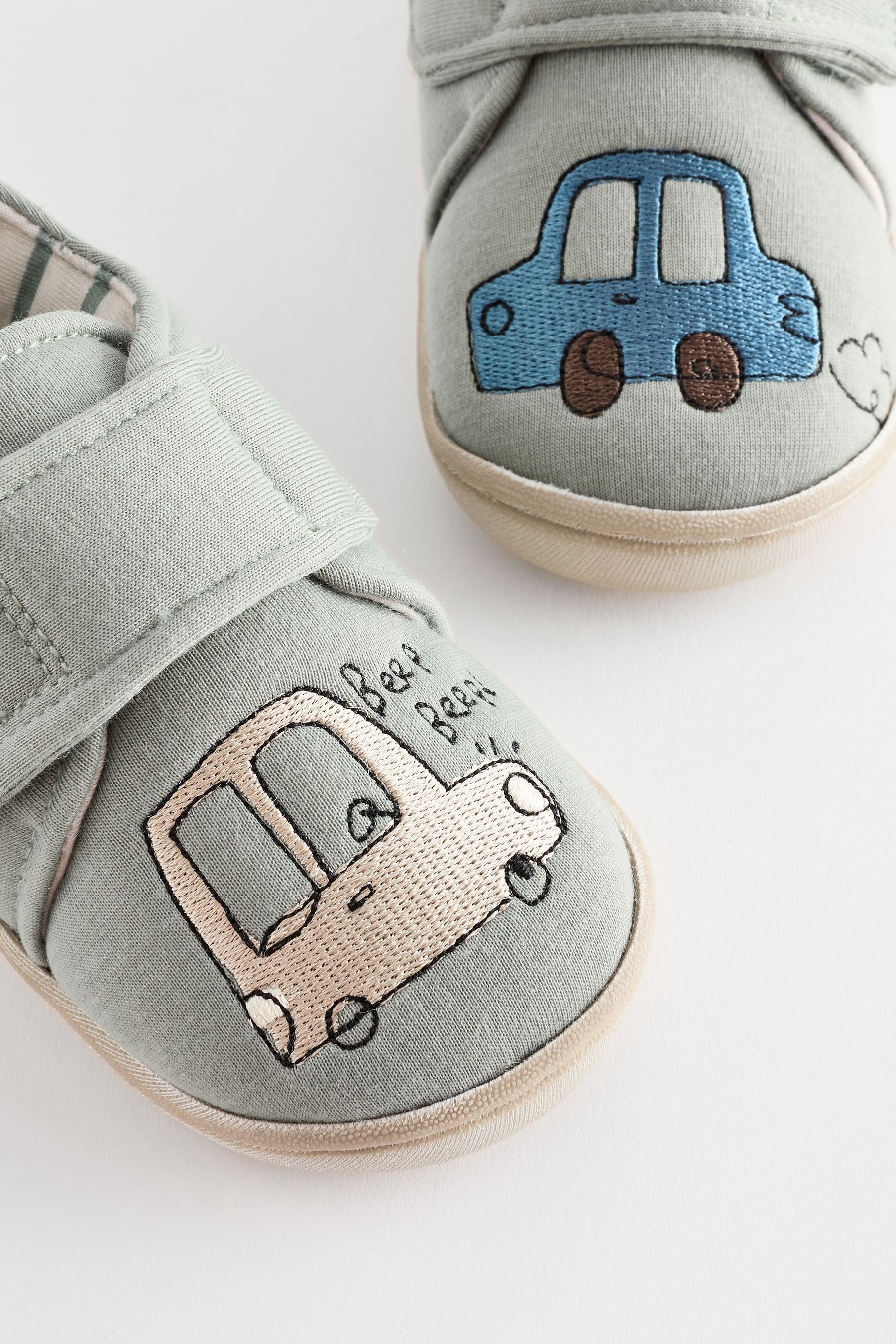 Grey Transport Touch Fastening Cupsole Slippers