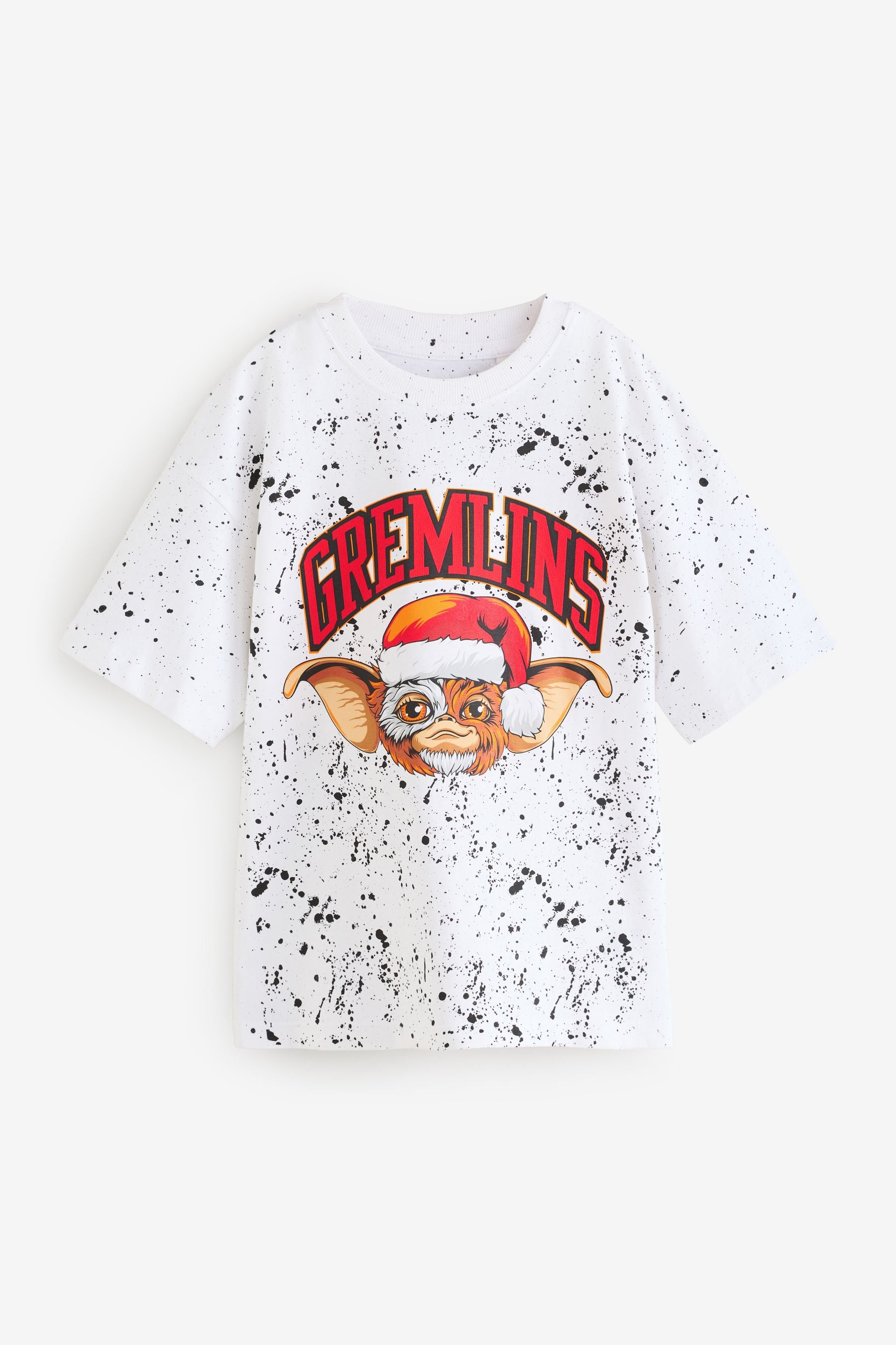 White Ground Licensed Christmas Gremlins 100% Cotton T-Shirt (3-16yrs)