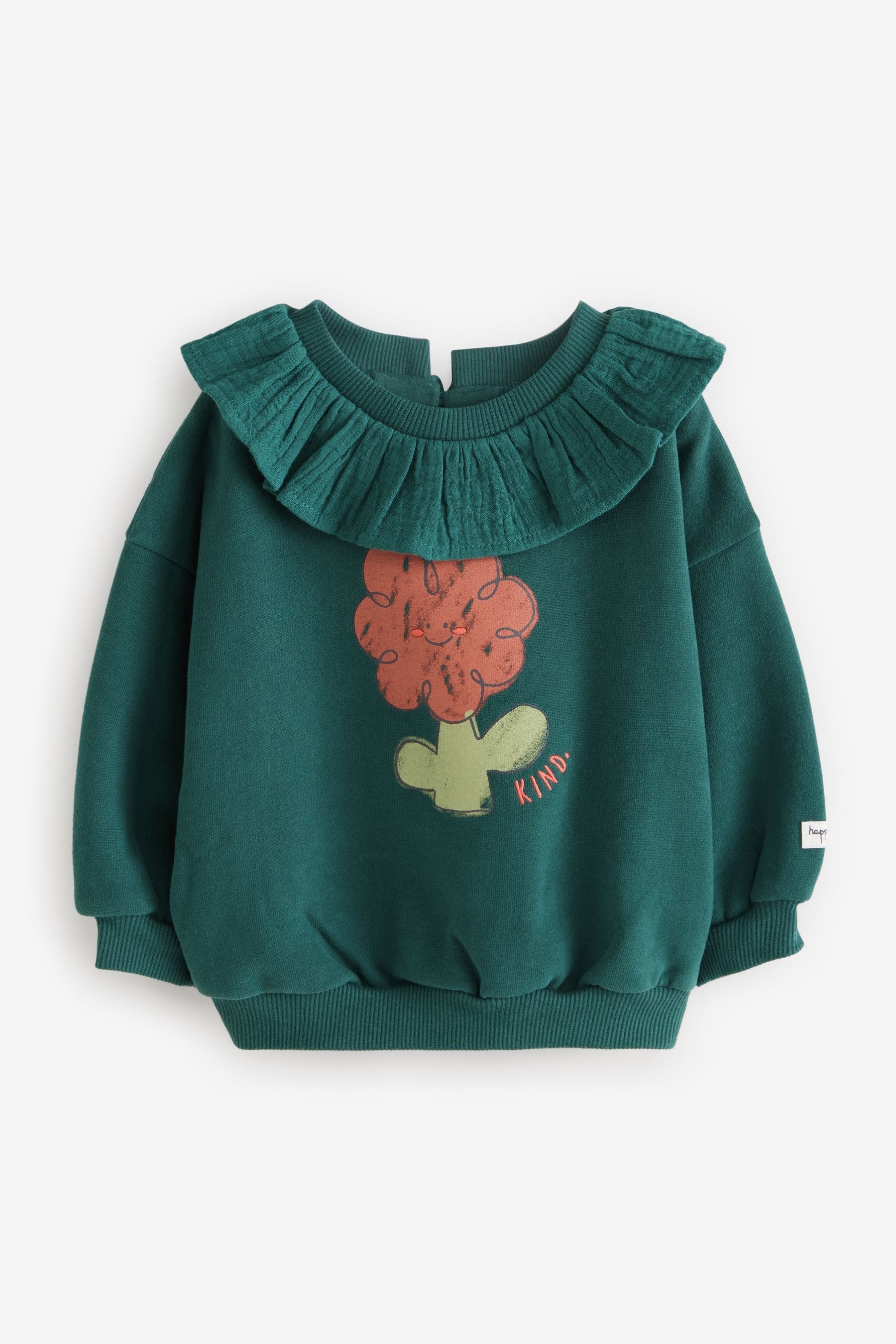 Green Collar Sweatshirt (3mths-7yrs)