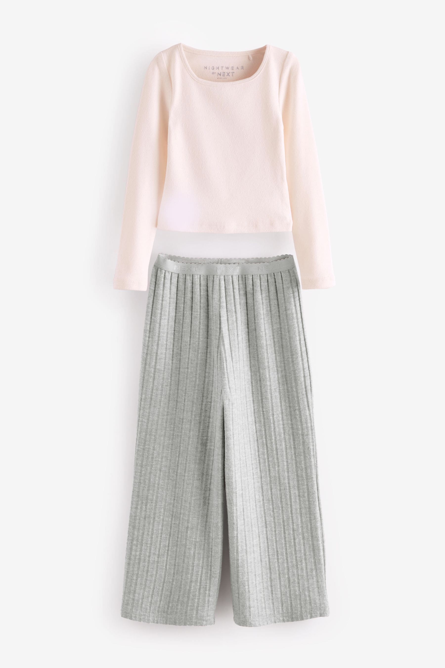 White/Grey Cosy Pyjamas (3-16yrs)