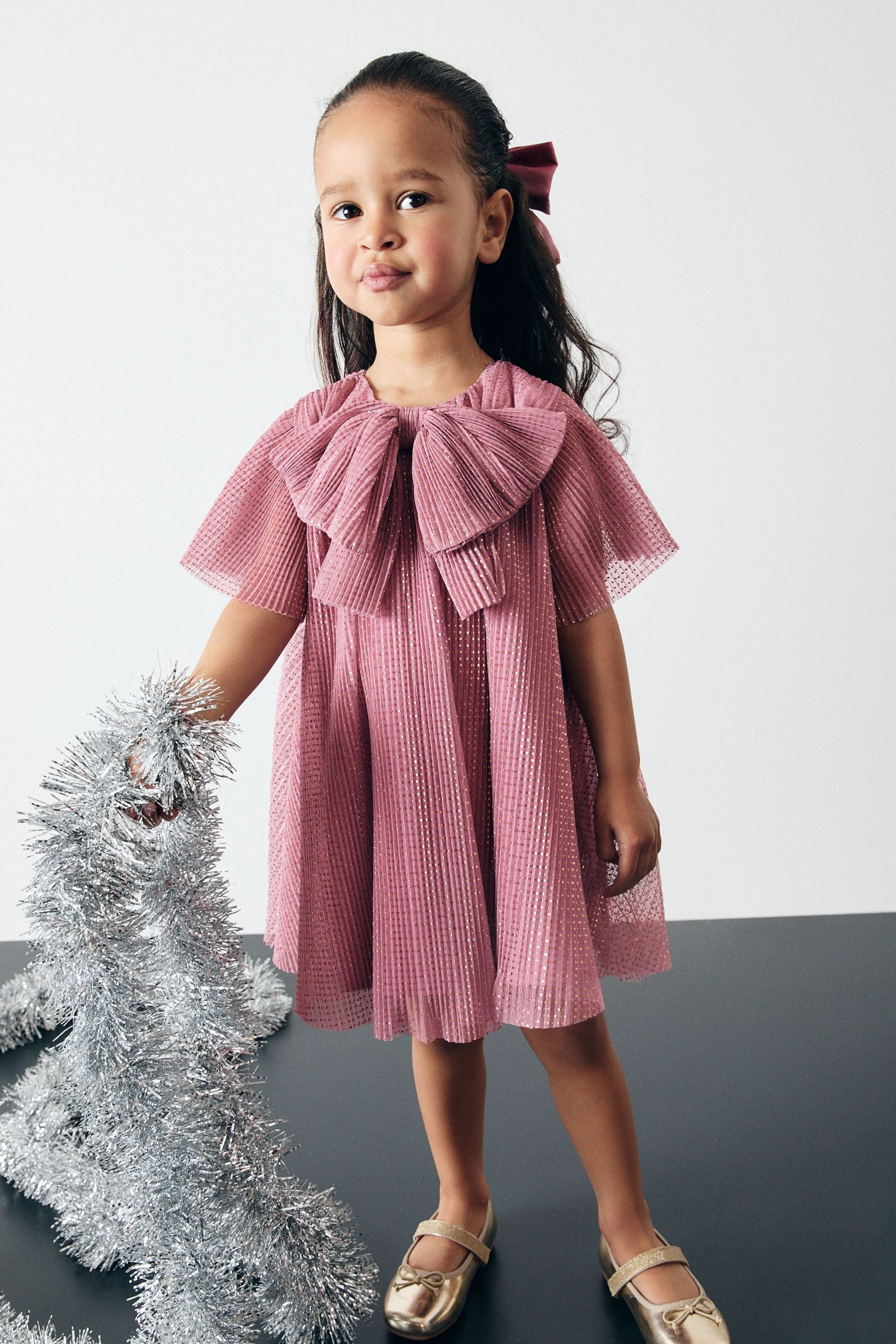 Pink Sparkle Mesh Dress (3mths-7yrs)