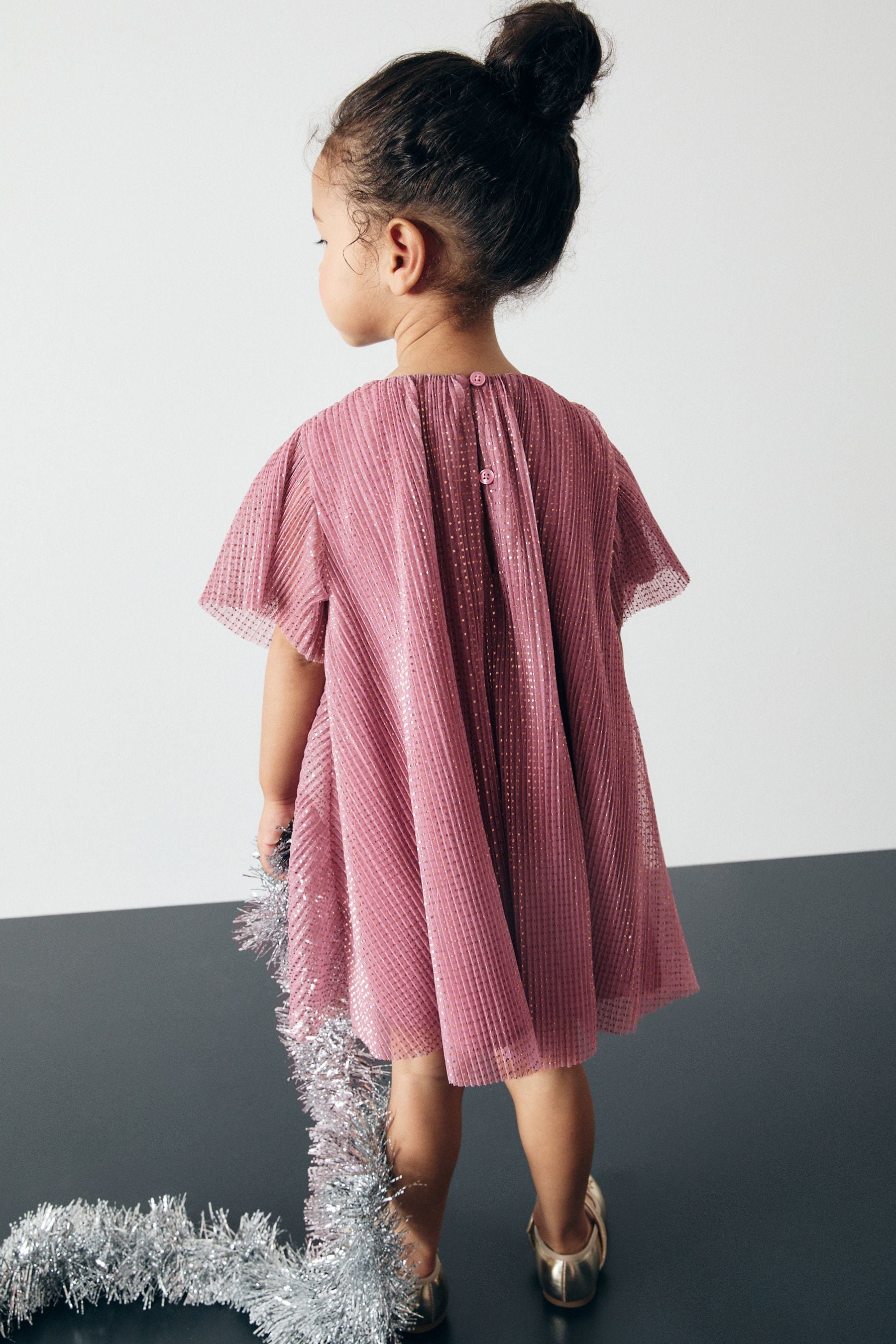 Pink Sparkle Mesh Dress (3mths-7yrs)