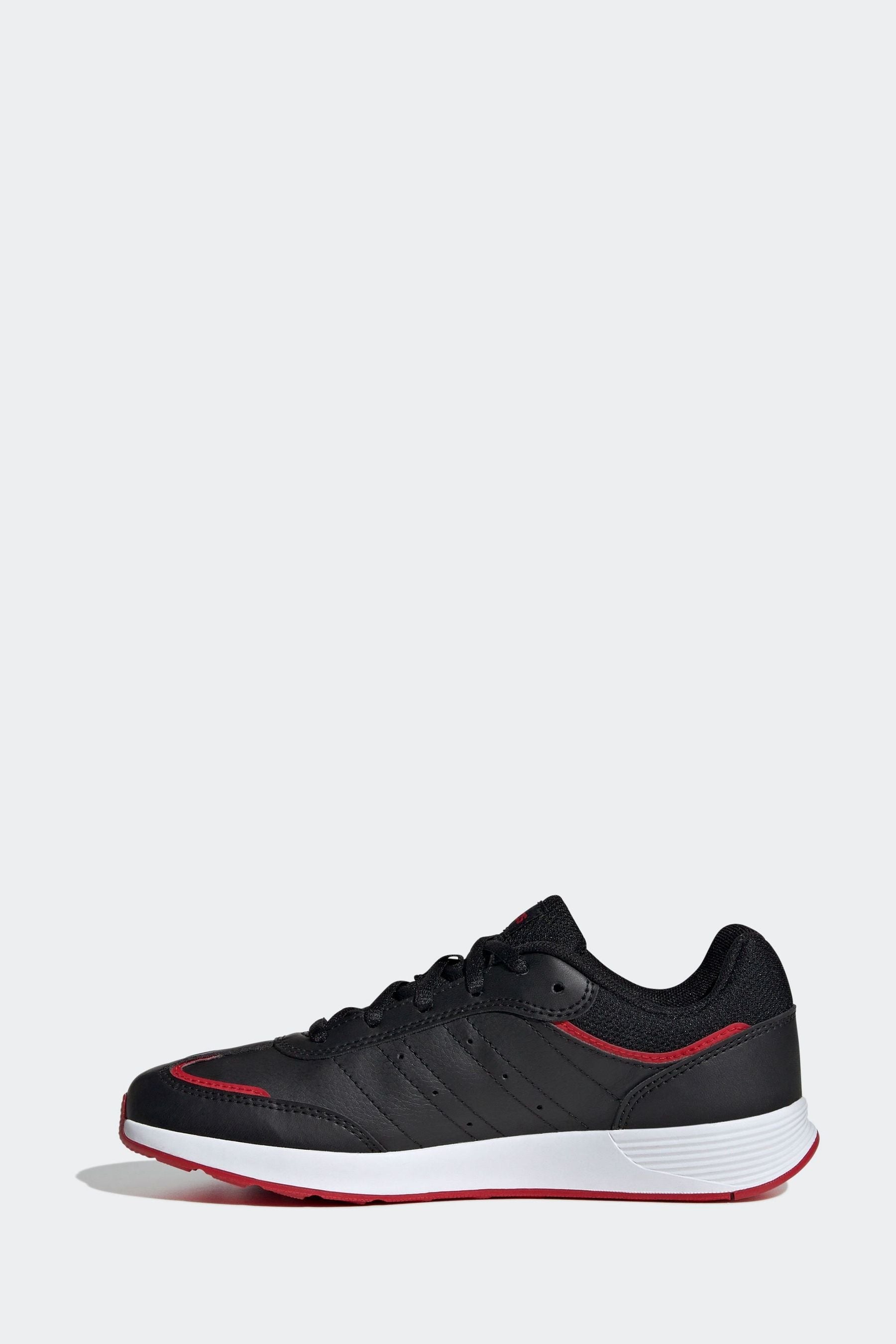 adidas Black/Red Kids Tensaur Switch Trainers