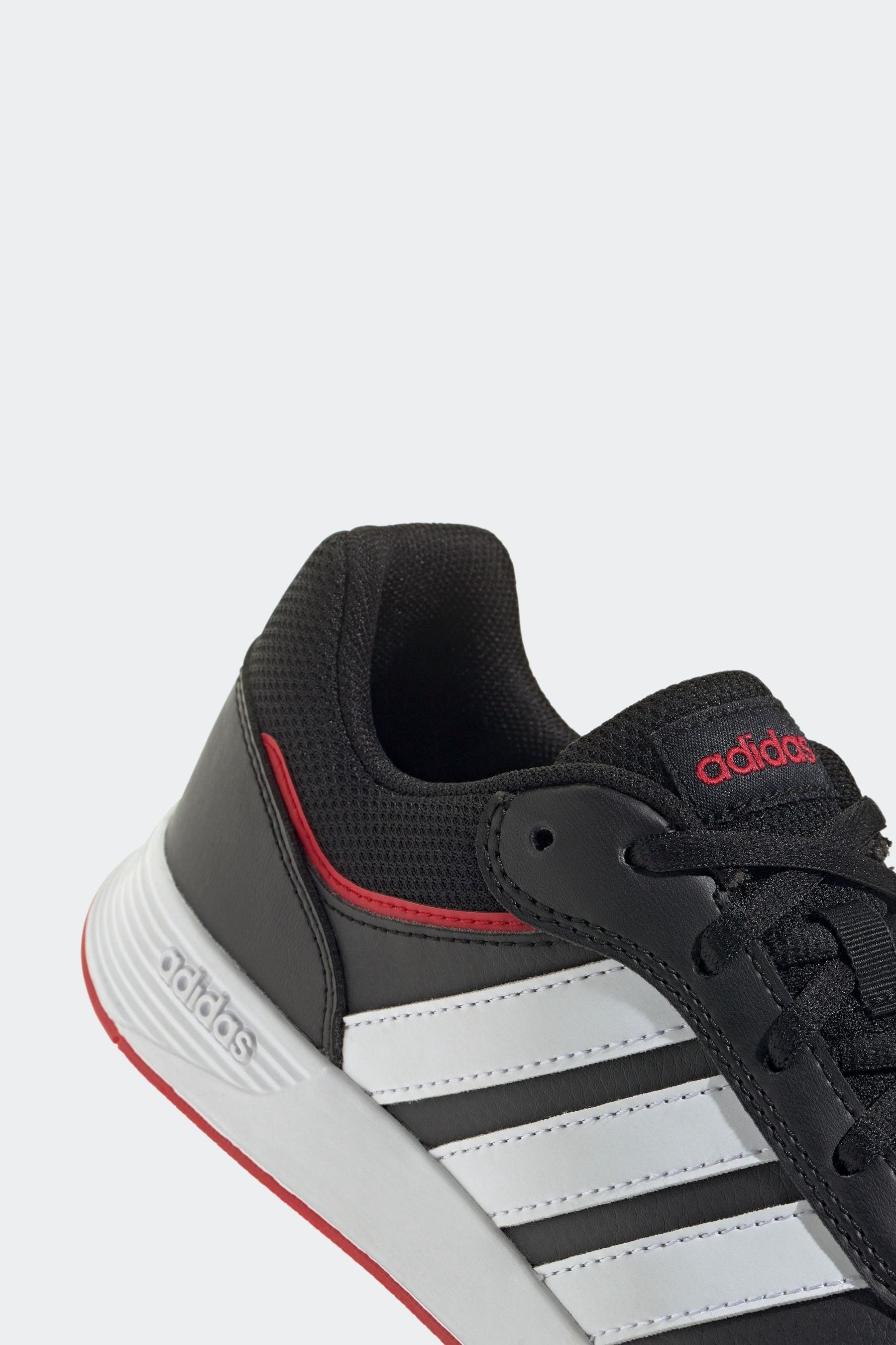 adidas Black/Red Kids Tensaur Switch Trainers