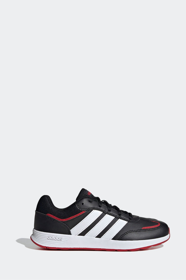 adidas Black/Red Kids Tensaur Switch Trainers