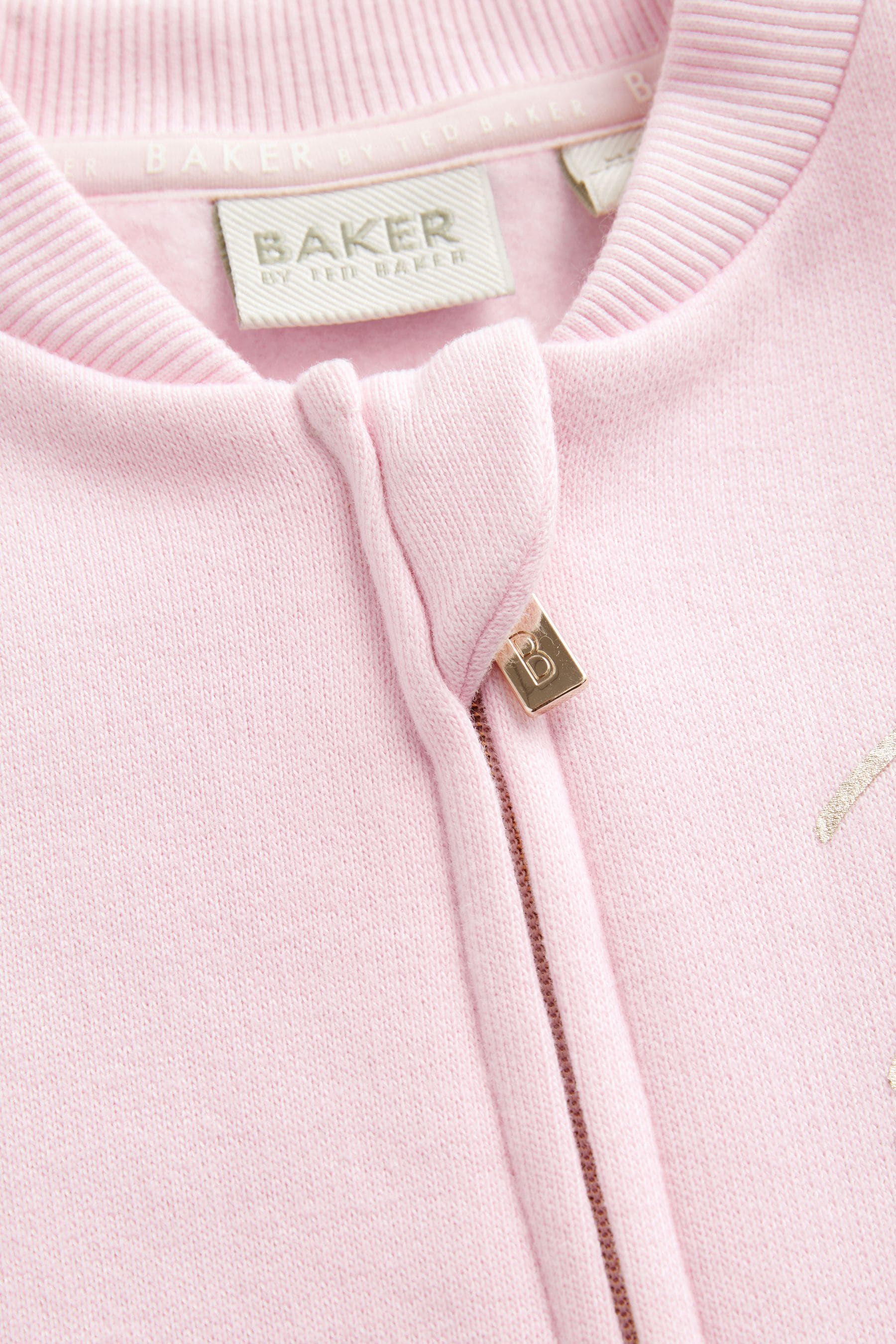 Baker by Ted Baker Pink Varsity 100% Cotton Pramsuit