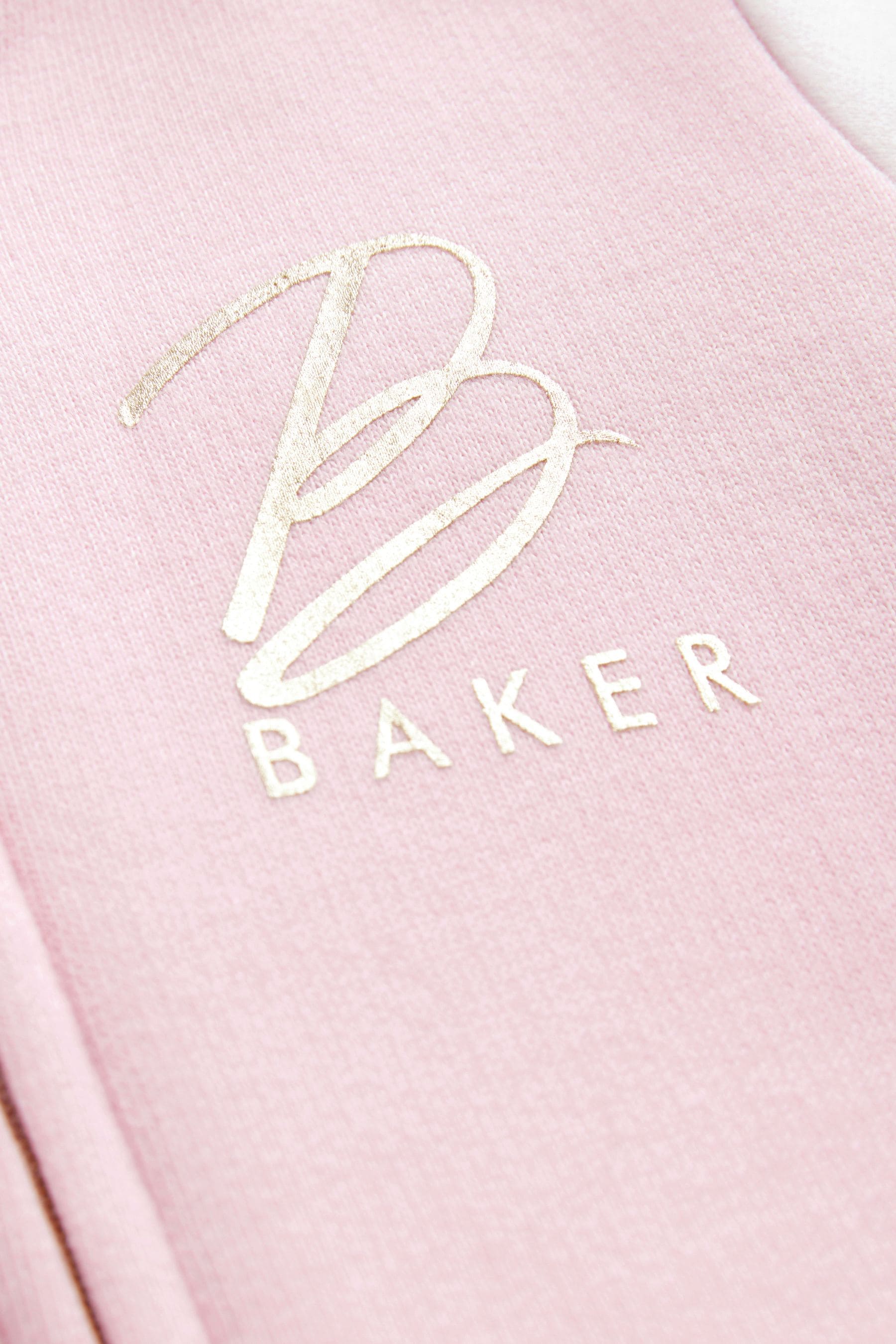 Baker by Ted Baker Pink Varsity 100% Cotton Pramsuit