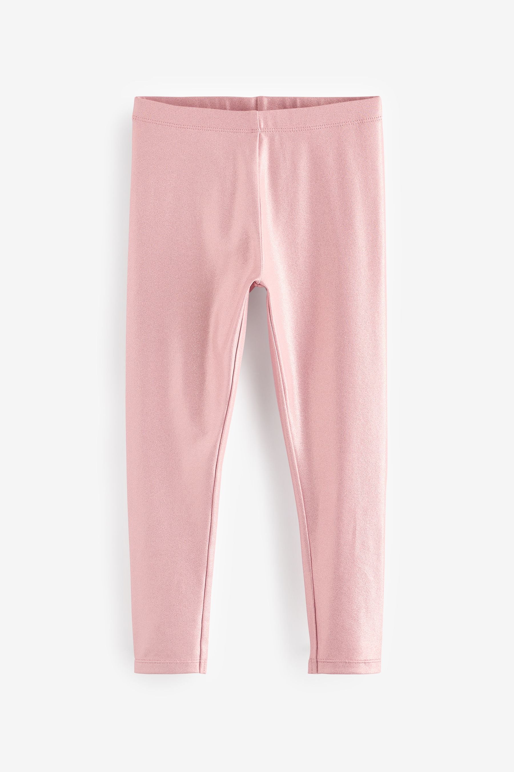 Pink Sparkle Coated Leggings (3-16yrs)