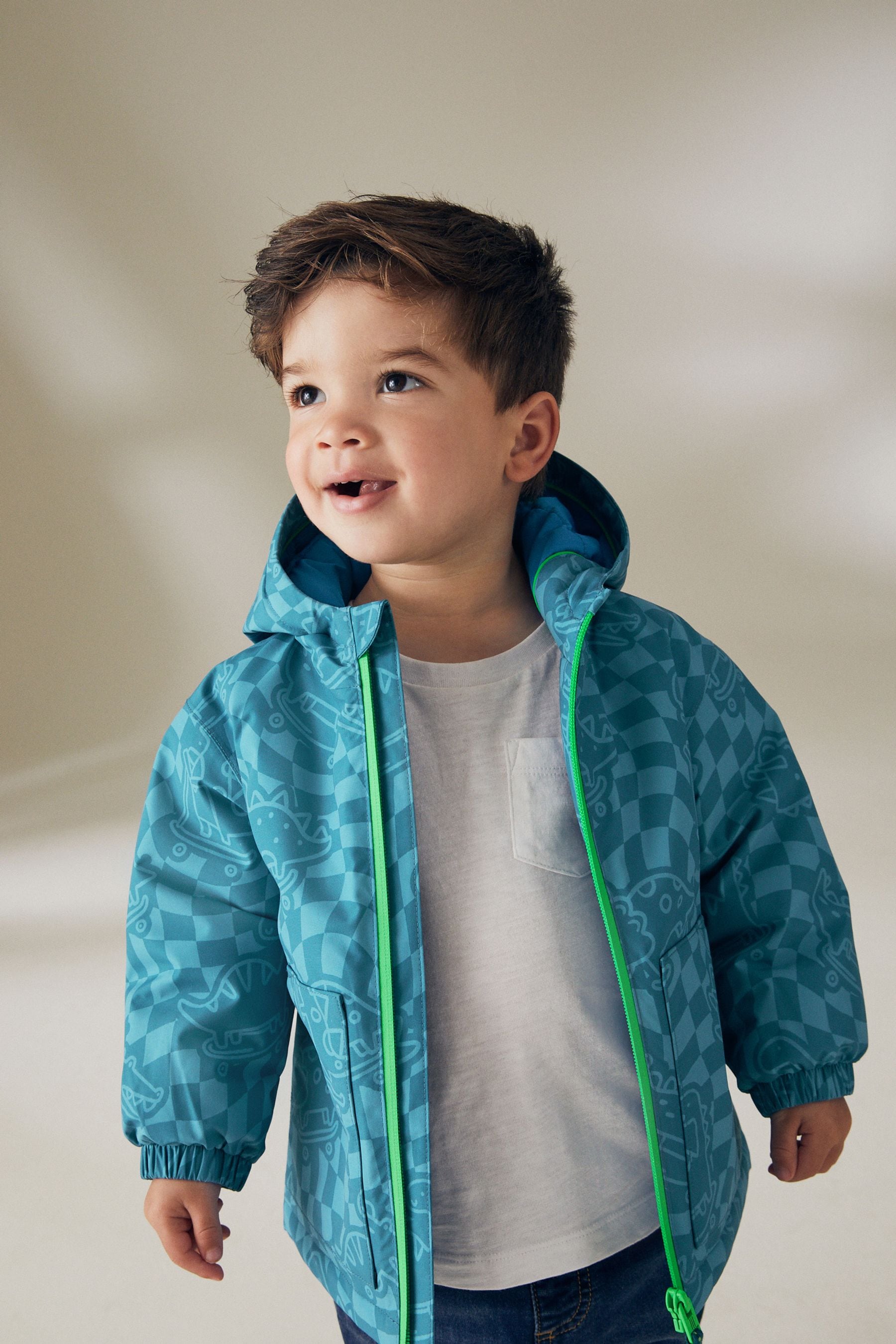 Blue Waterproof Padded Coat (3mths-7yrs)