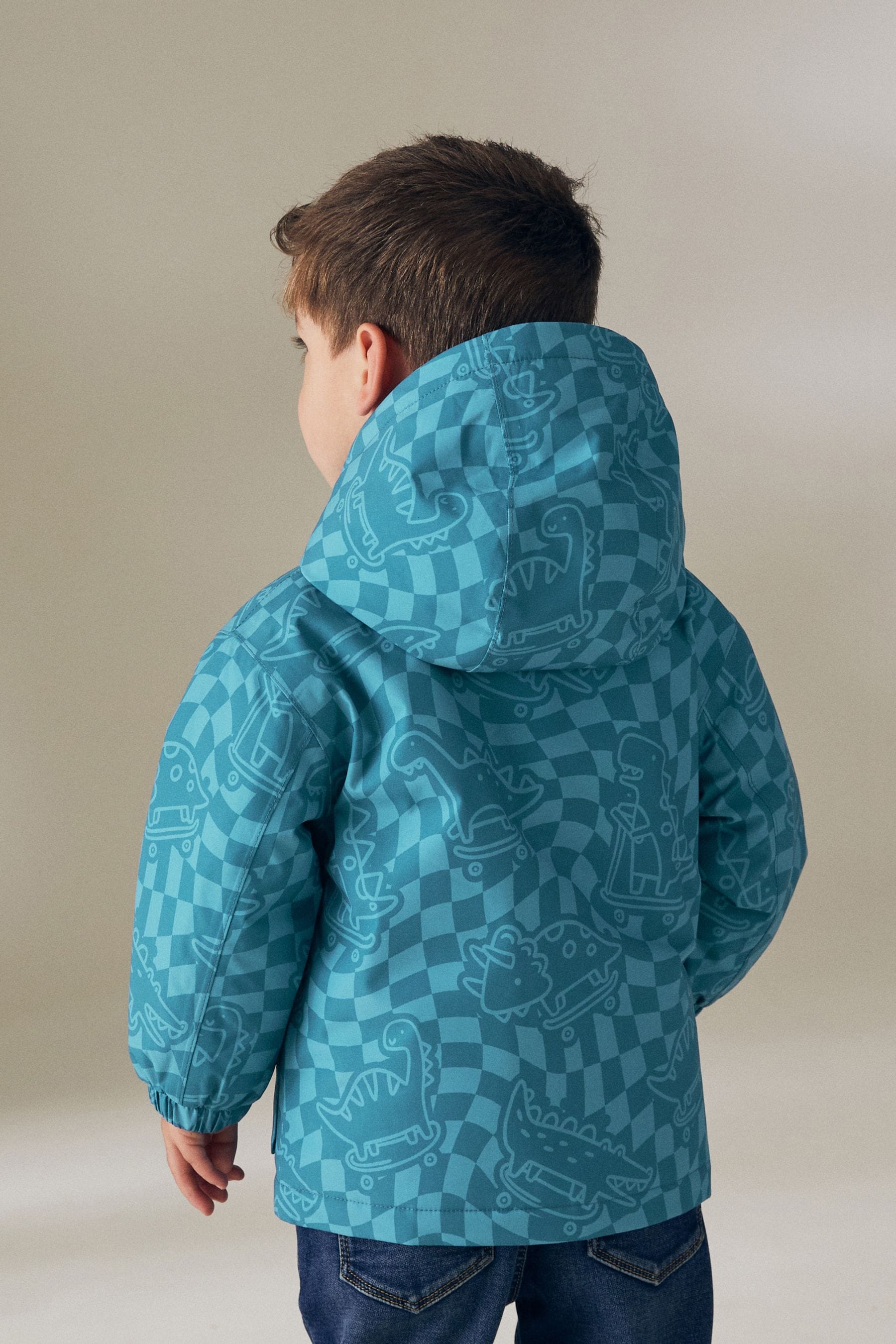 Blue Waterproof Padded Coat (3mths-7yrs)