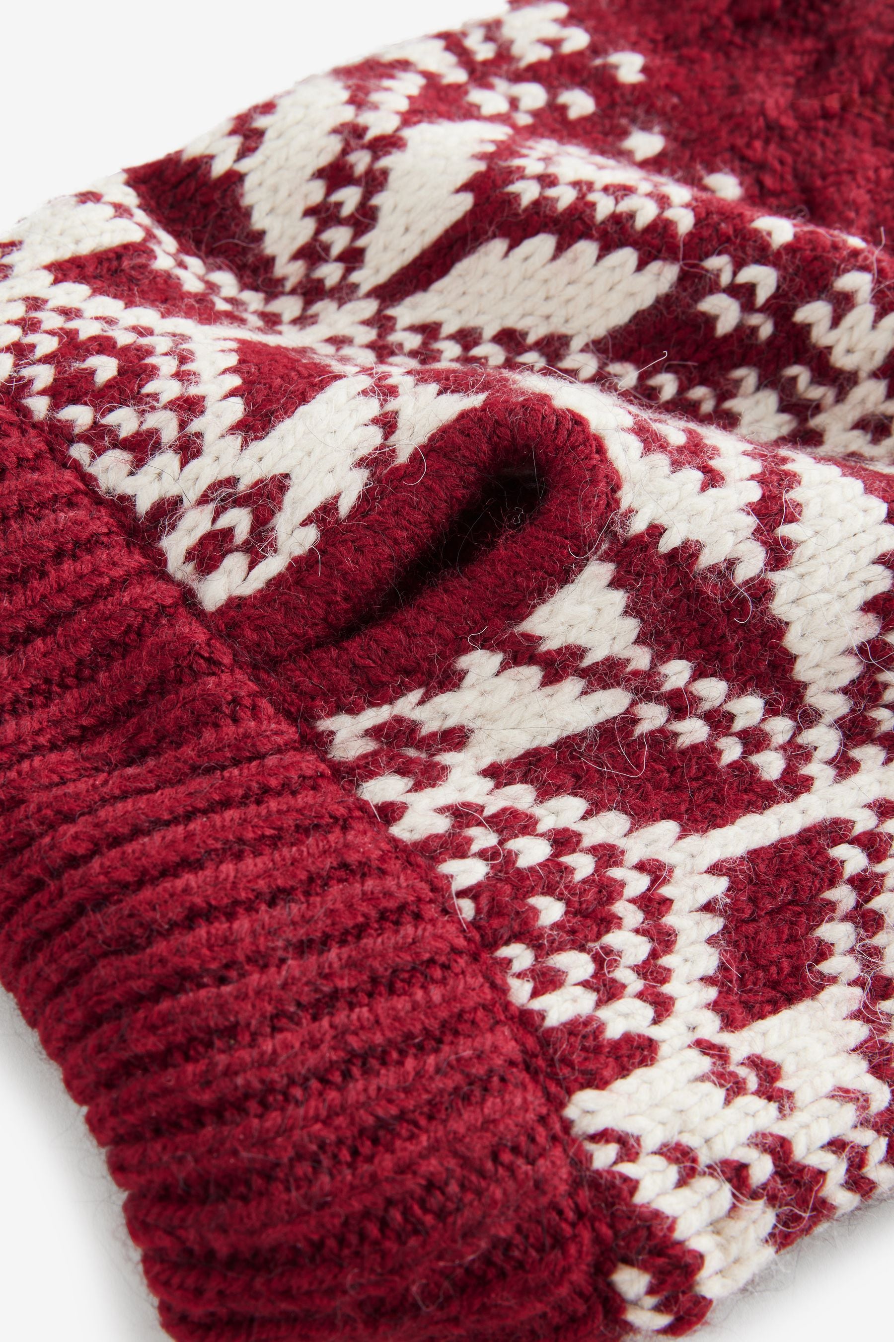 Red Fairisle Christmas Dog Jumper