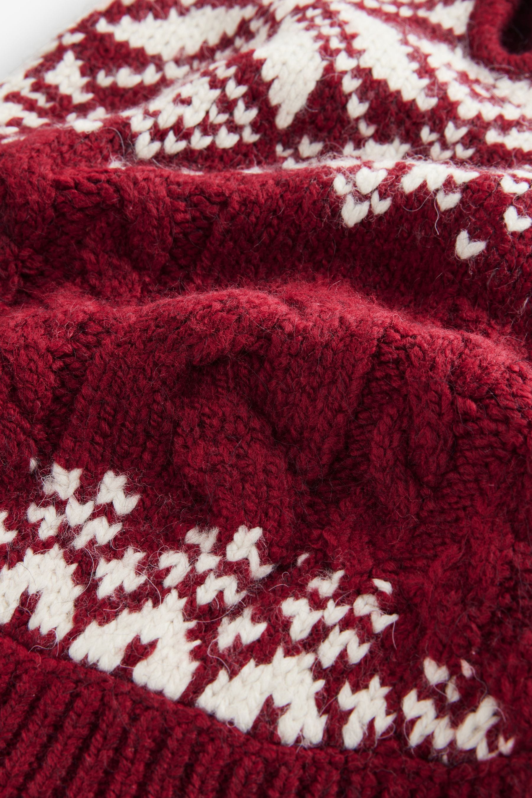 Red Fairisle Christmas Dog Jumper