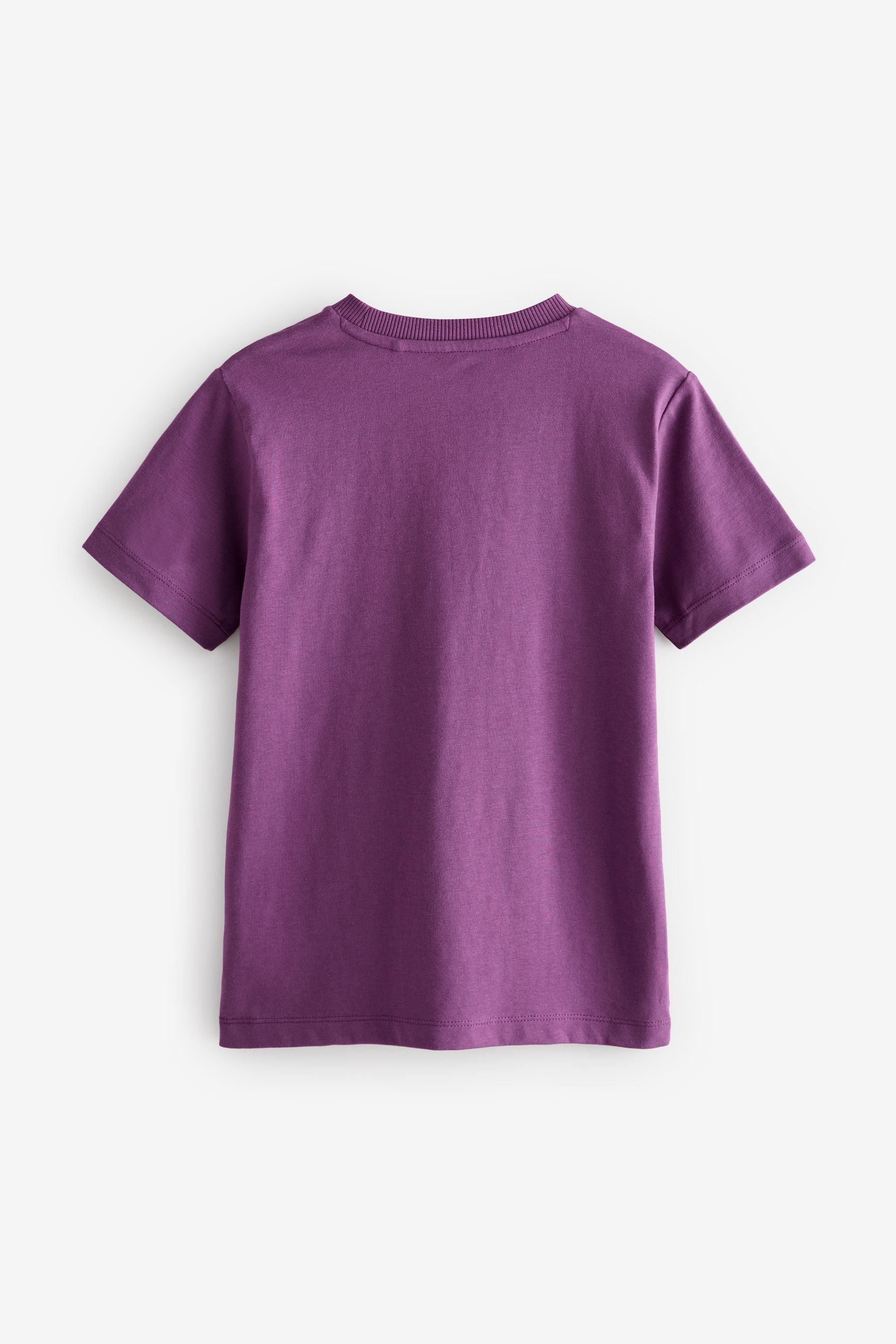 Purple Happy Face 100% Cotton Short Sleeve Graphic T-Shirt (3-16yrs)