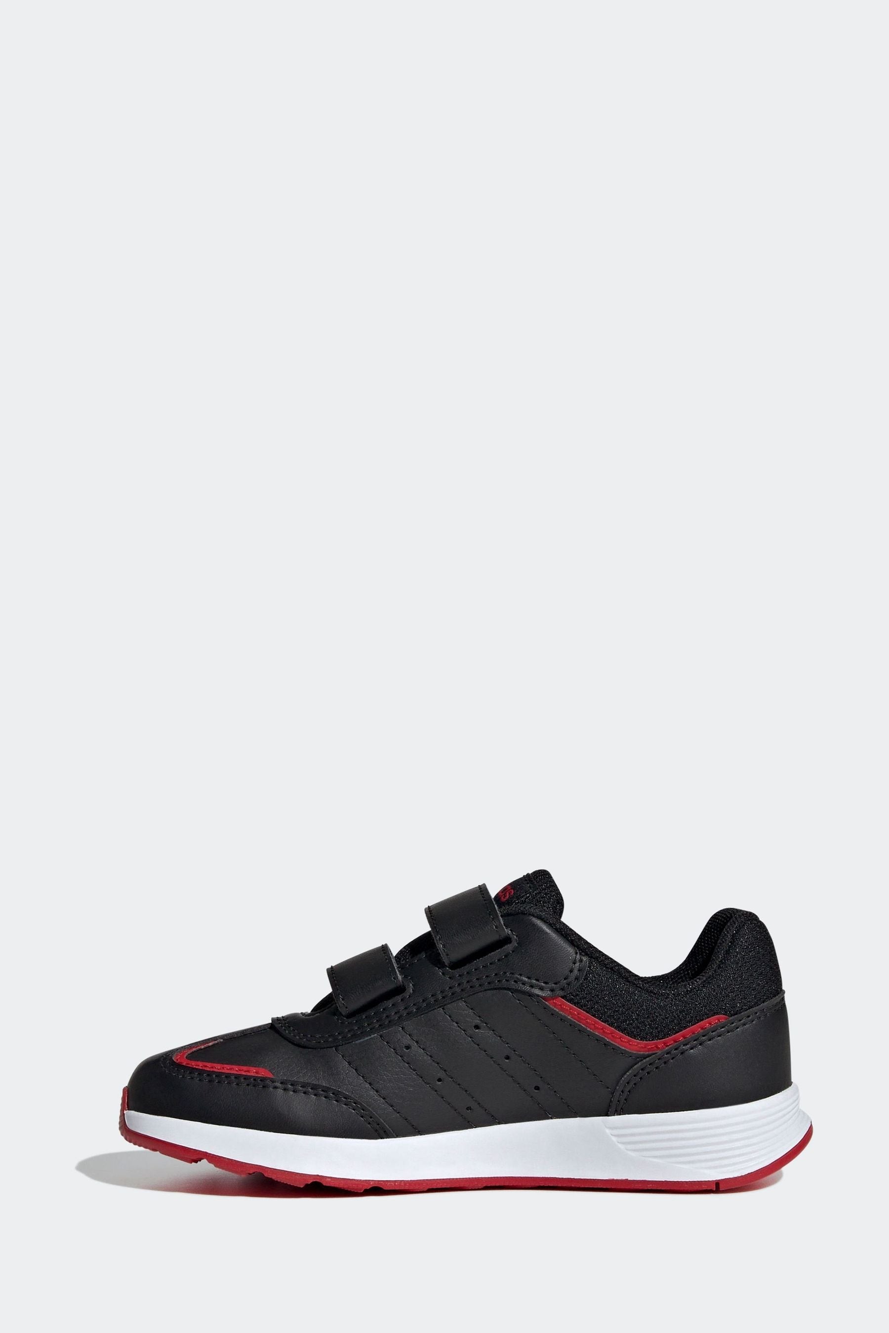 adidas Black/Red Kids Tensaur Switch Shoes