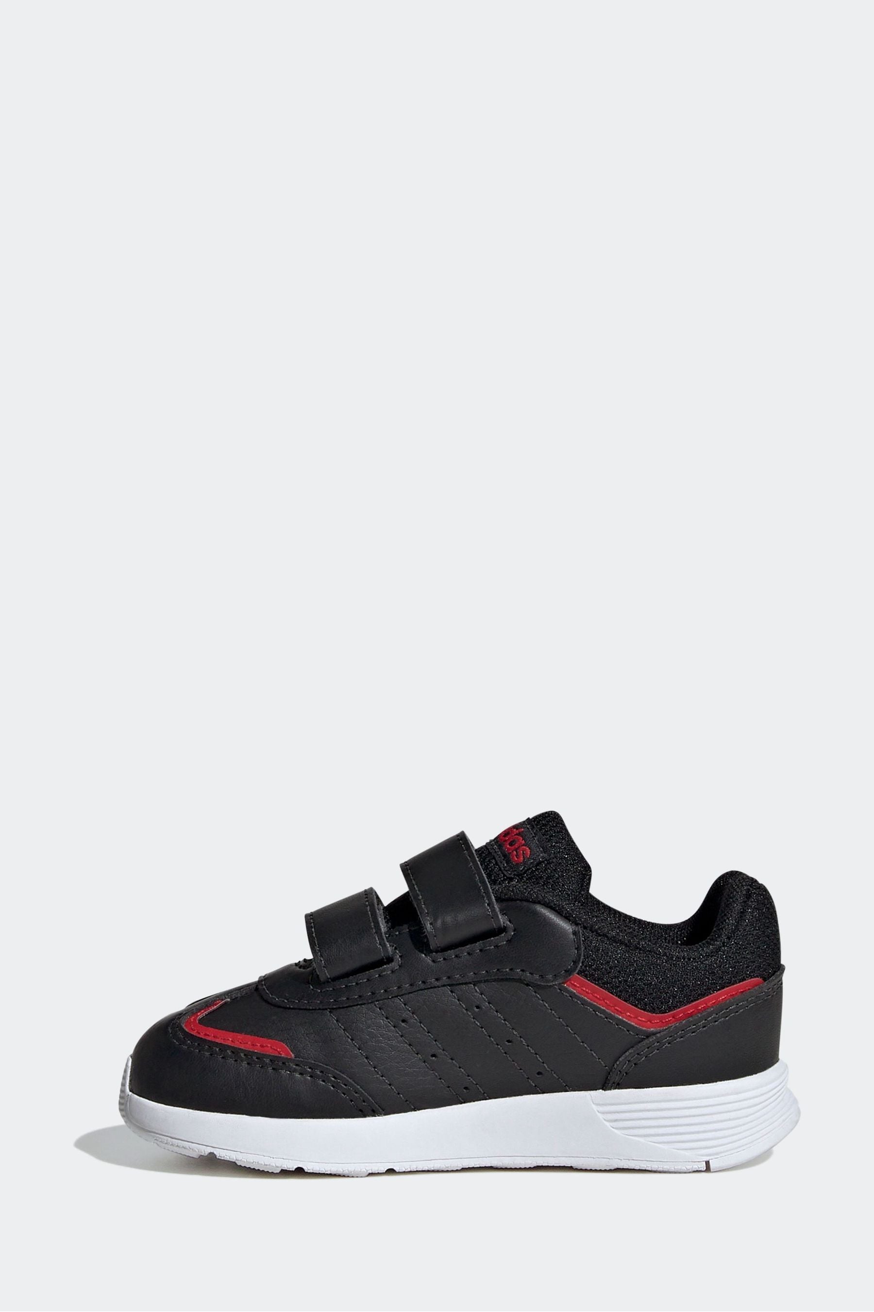 adidas Black/Red Kids Tensaur Switch Shoes