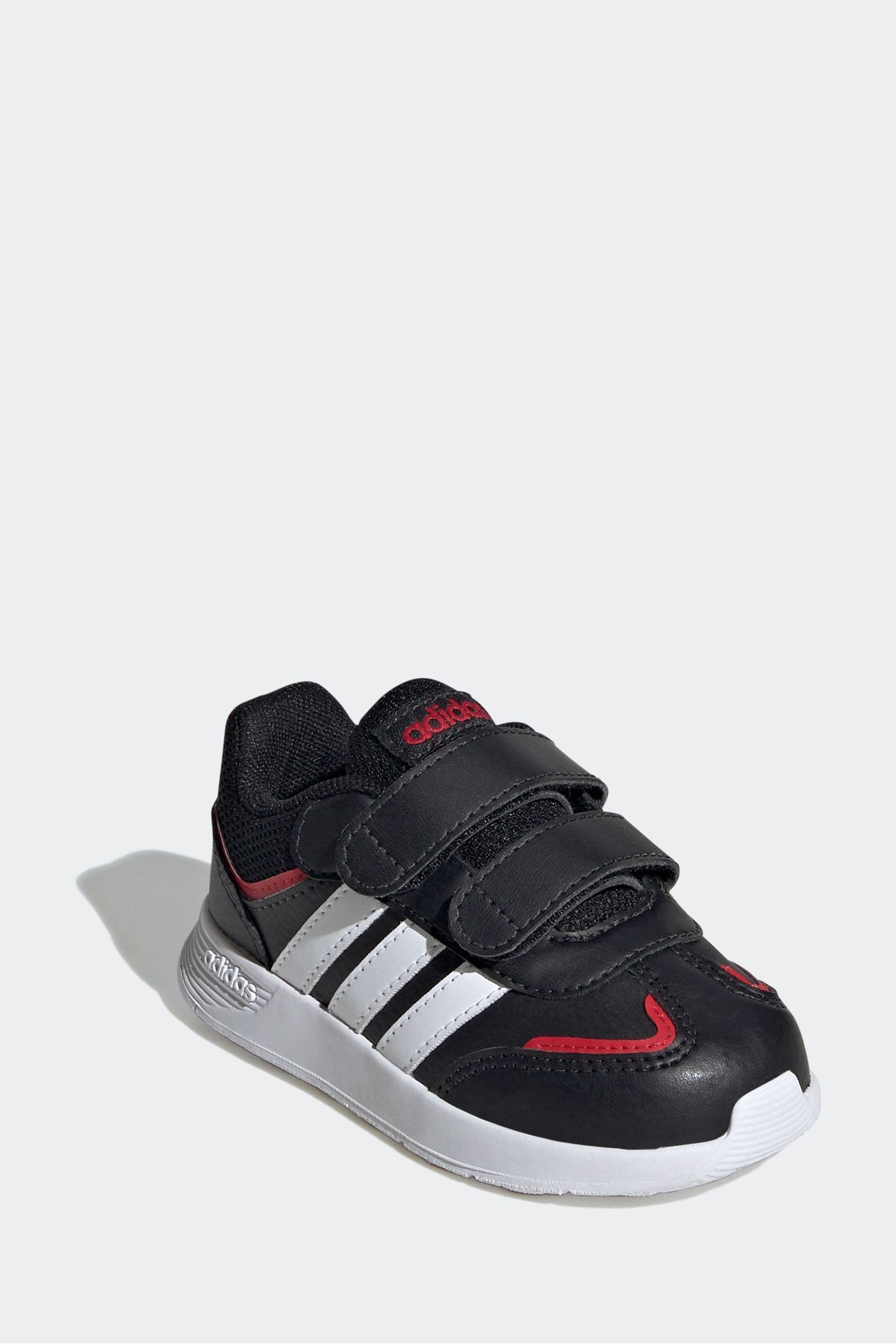 adidas Black/Red Kids Tensaur Switch Shoes