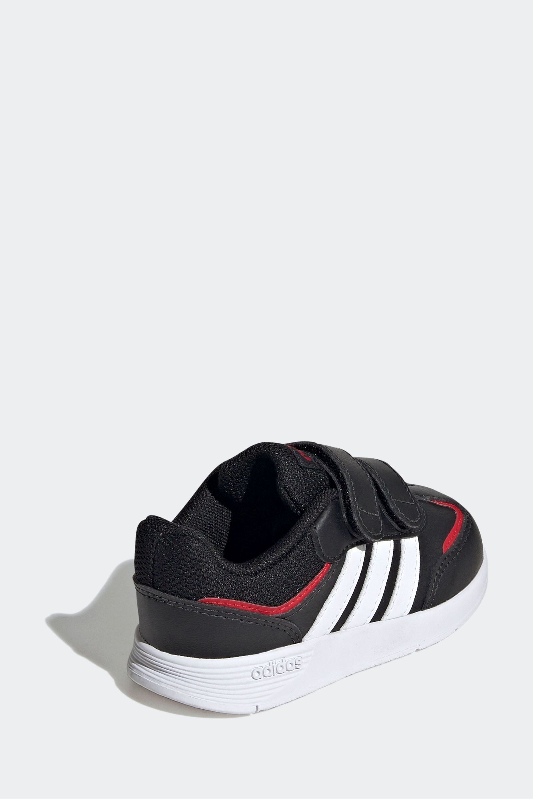 adidas Black/Red Kids Tensaur Switch Shoes