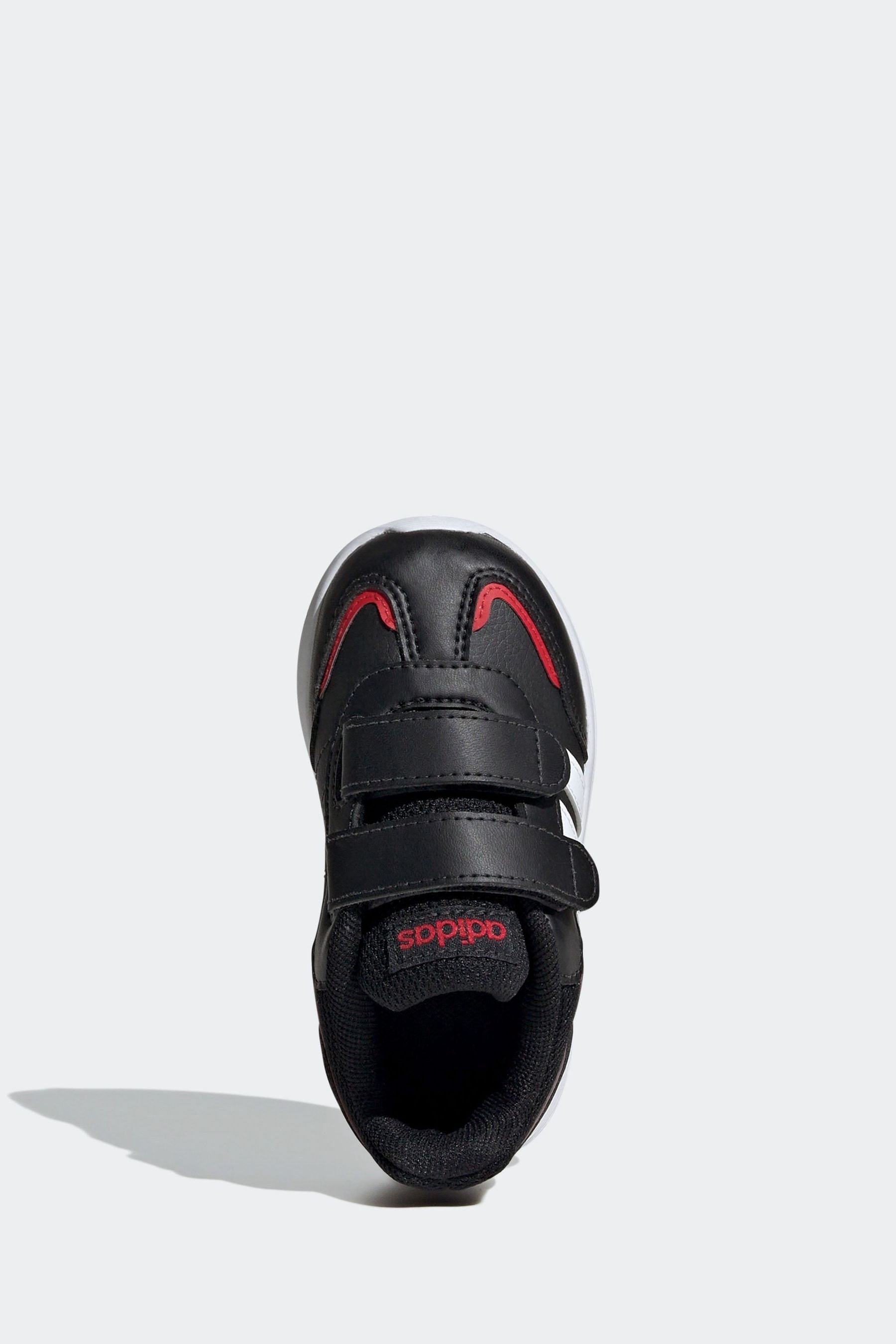 adidas Black/Red Kids Tensaur Switch Shoes