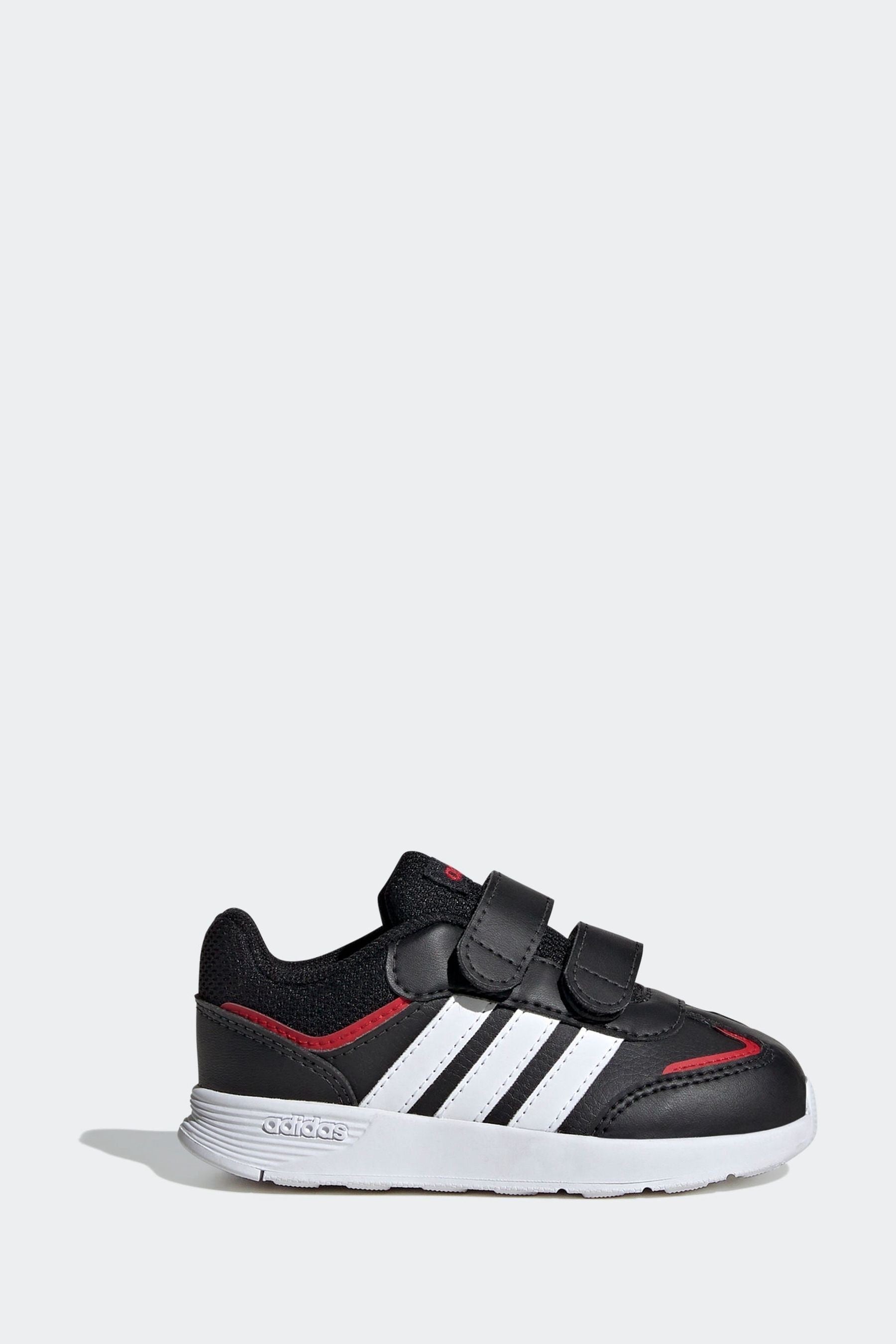 adidas Black/Red Kids Tensaur Switch Shoes