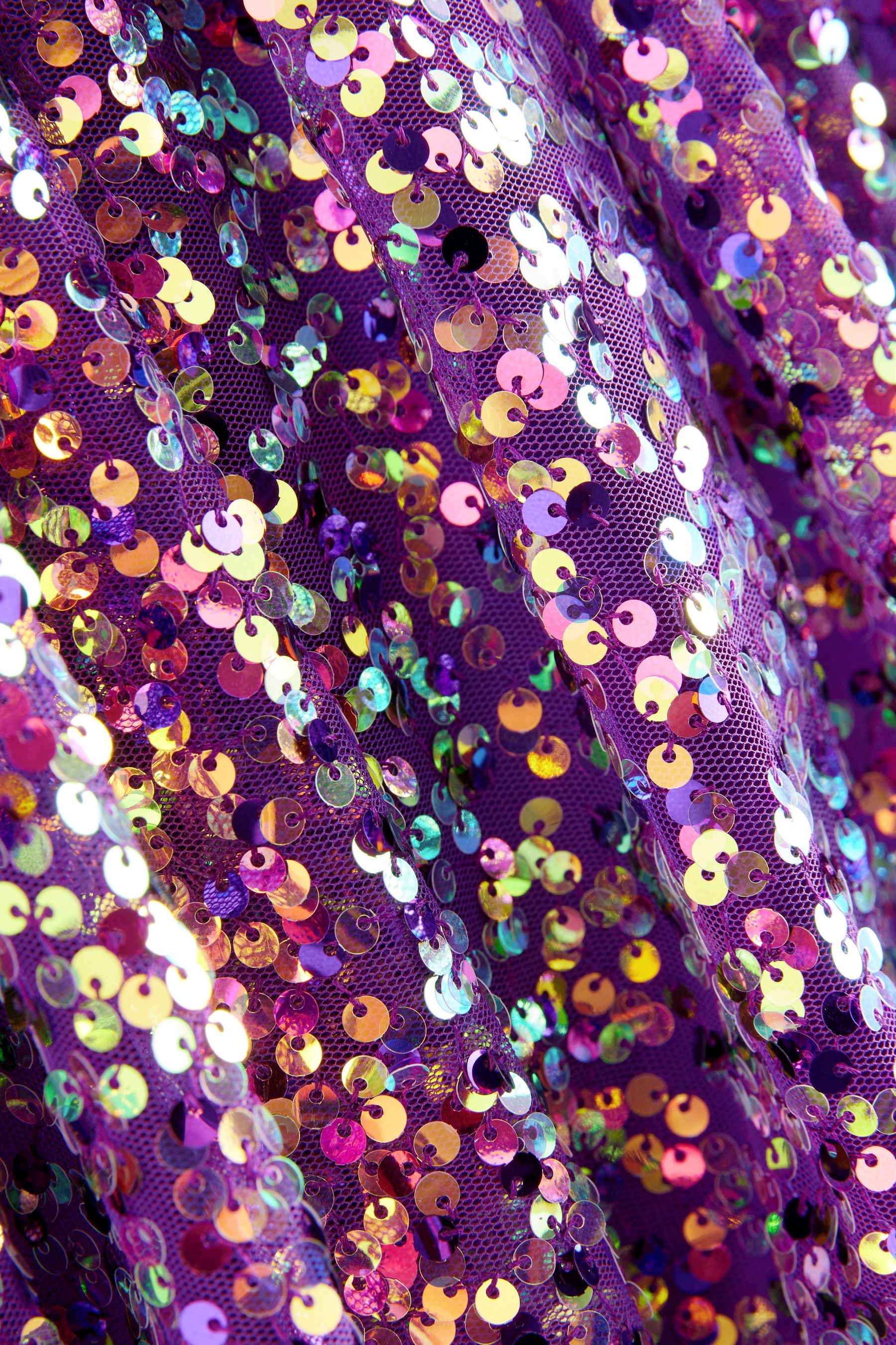 Purple Sequin Pull On Skirt (3-16yrs)