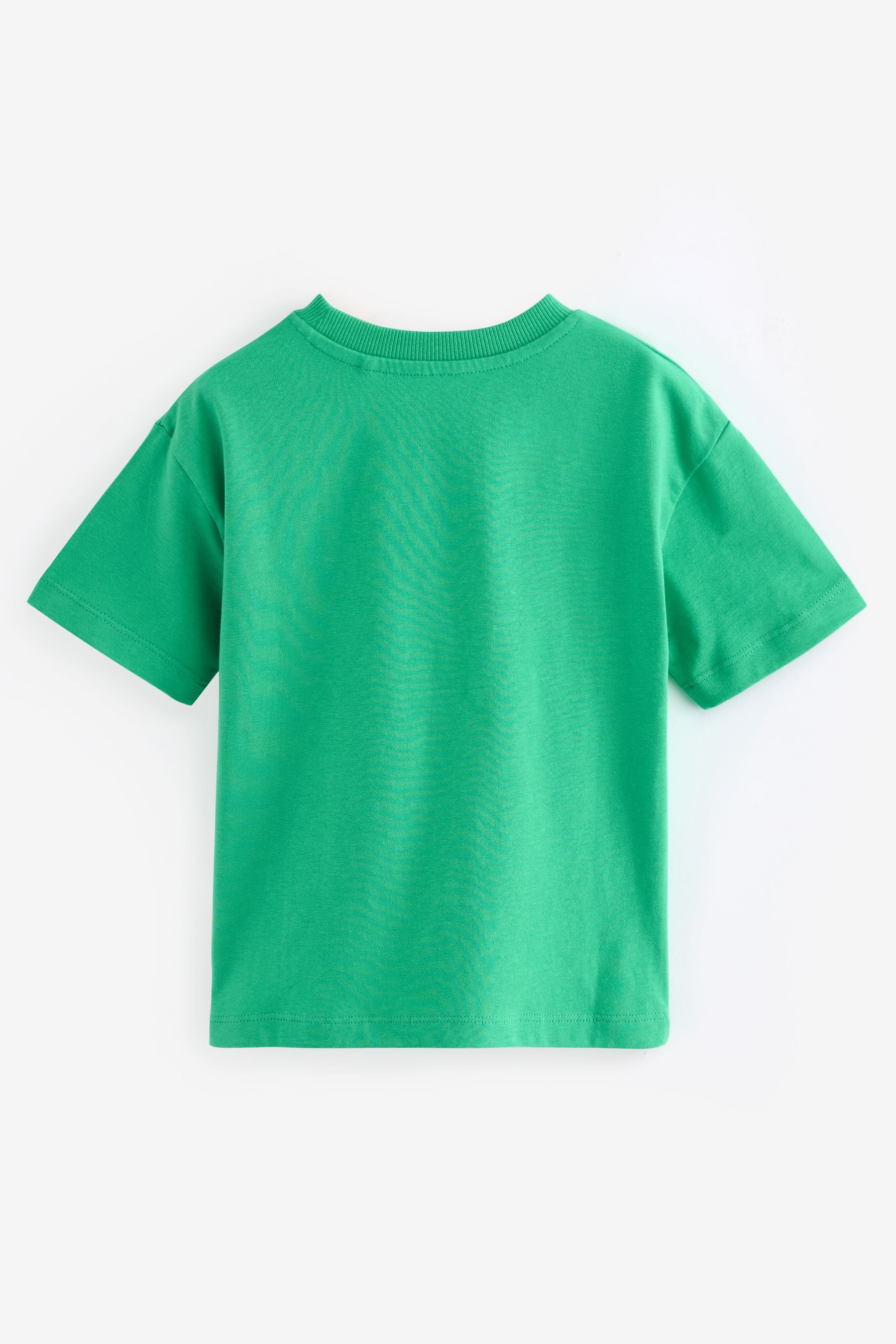 Green Giraffe Transport Short Sleeve T-Shirt (3mths-7yrs)