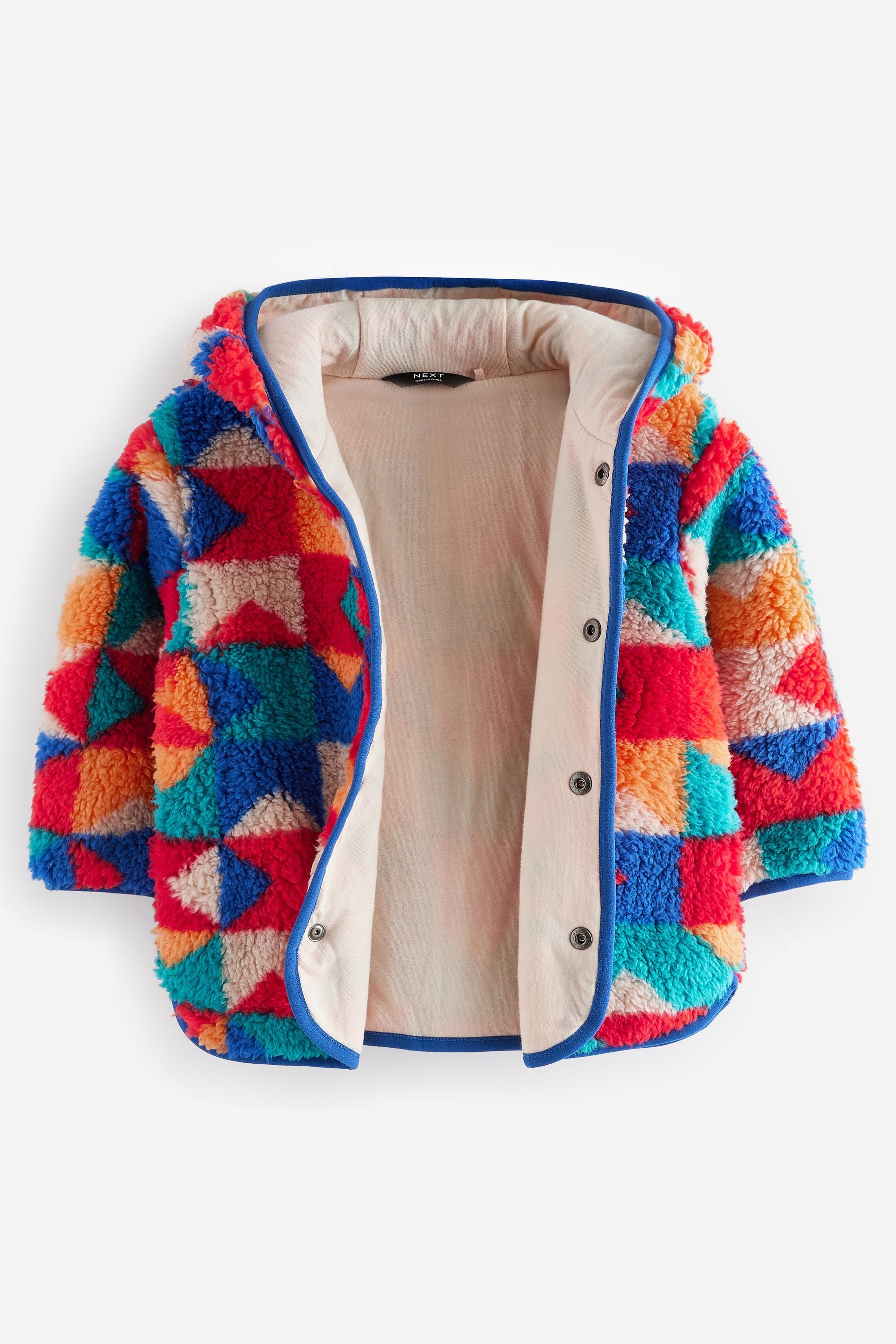 Multi Patterned Fleece Hooded Jacket (3mths-7yrs)