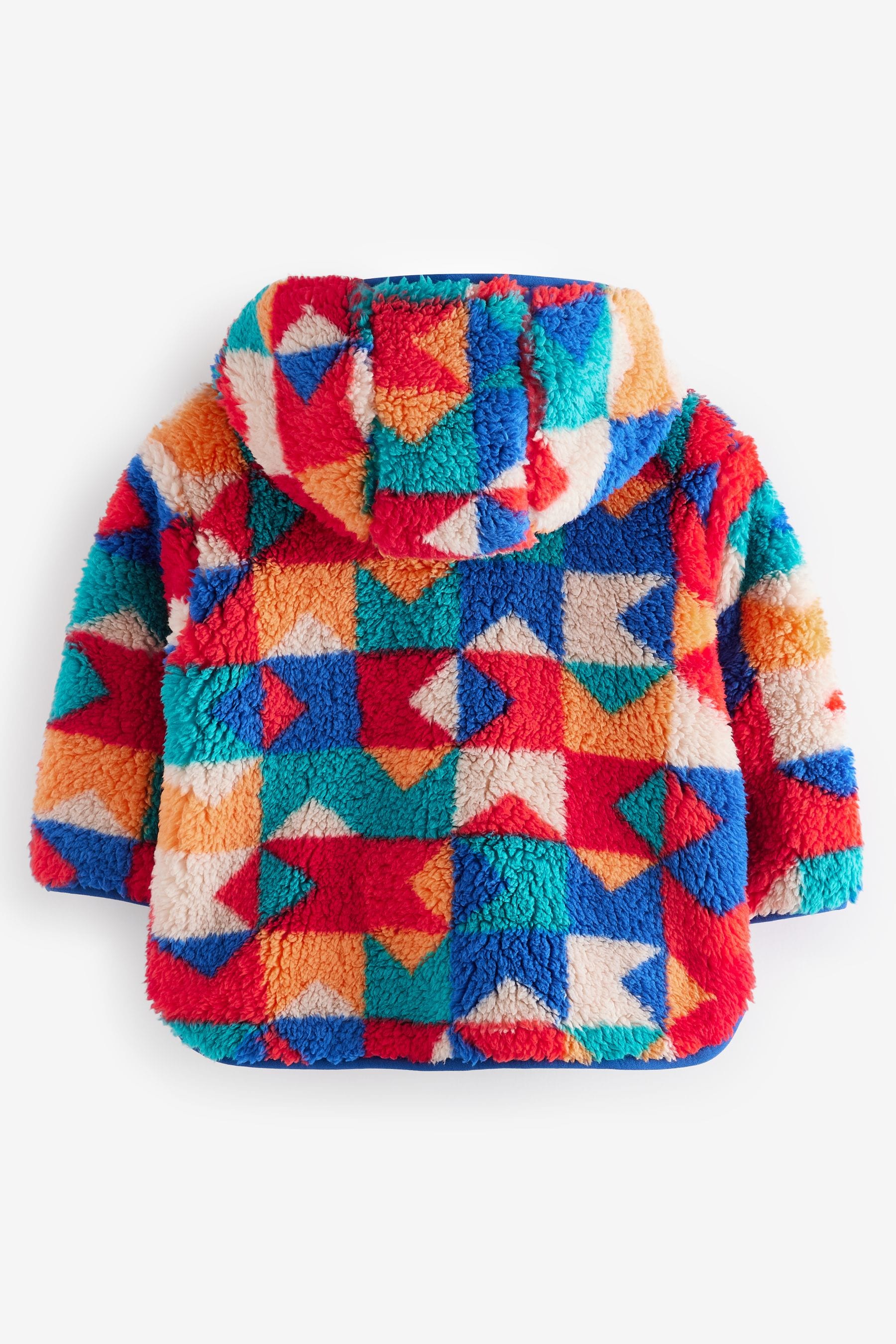 Multi Patterned Fleece Hooded Jacket (3mths-7yrs)