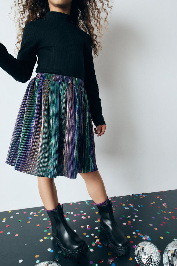 Rainbow Metallic Skirt (3-16yrs)