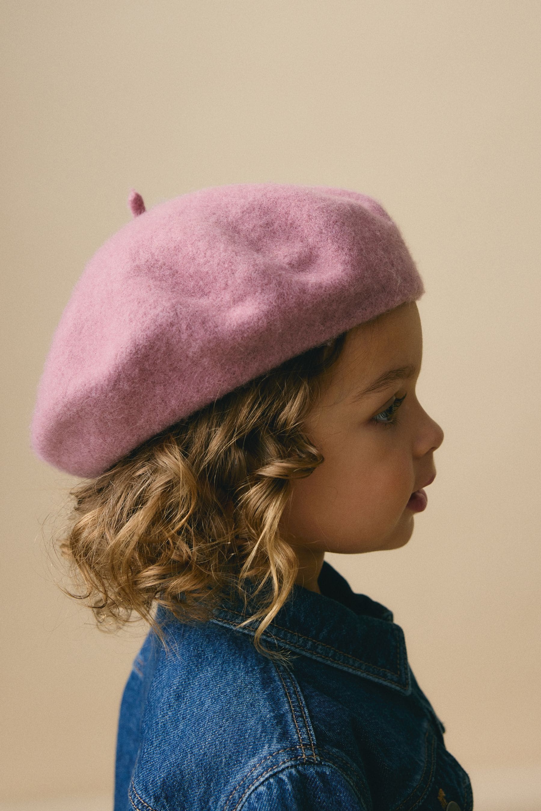 Pink Beret Hat (3mths-16yrs)