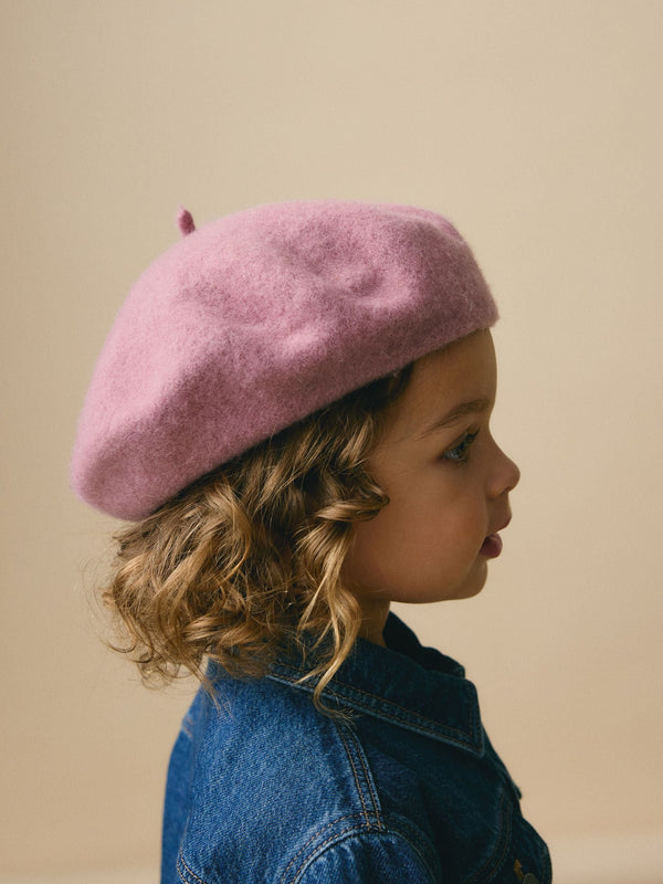 Pink Beret Hat (3mths-10yrs)