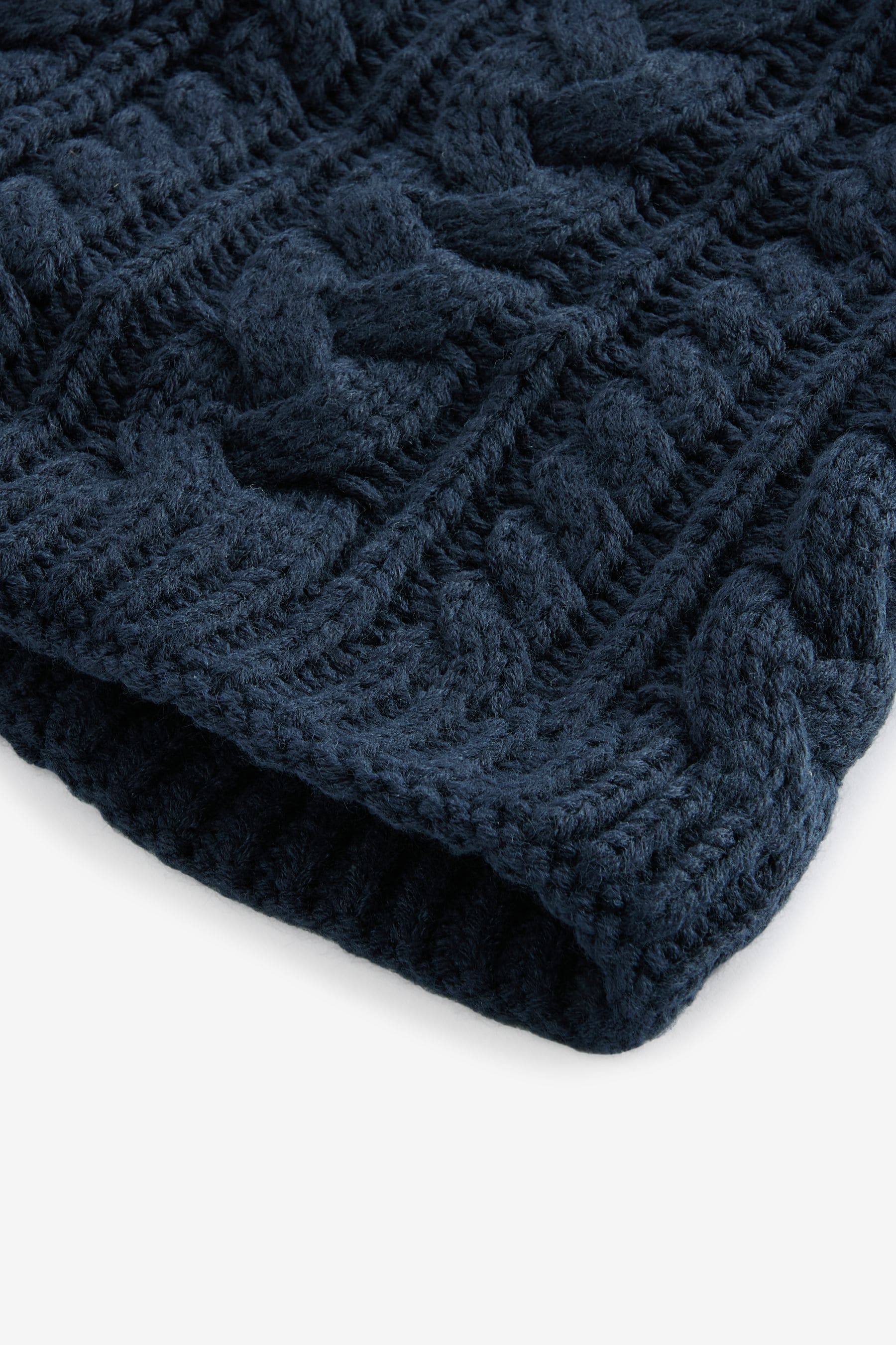 Black Cable Knit Snood (1-16yrs)