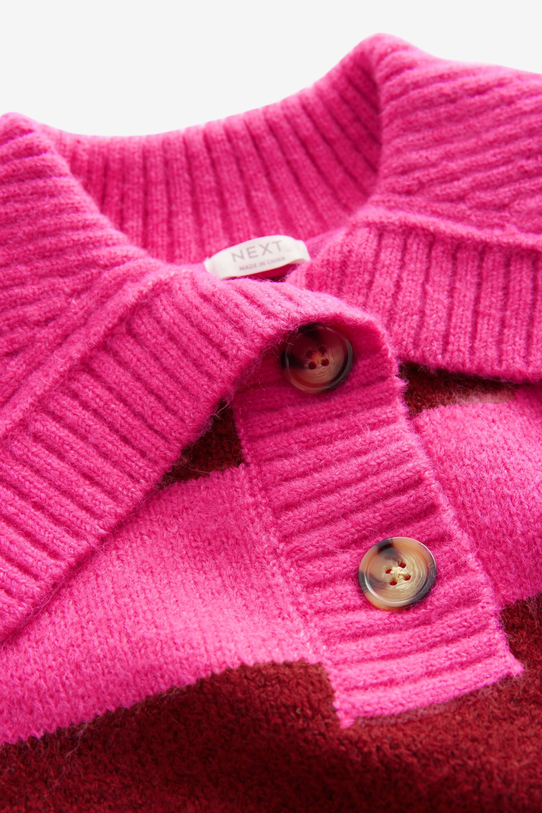 Pink Stripe Collar Jumper (3-16yrs)