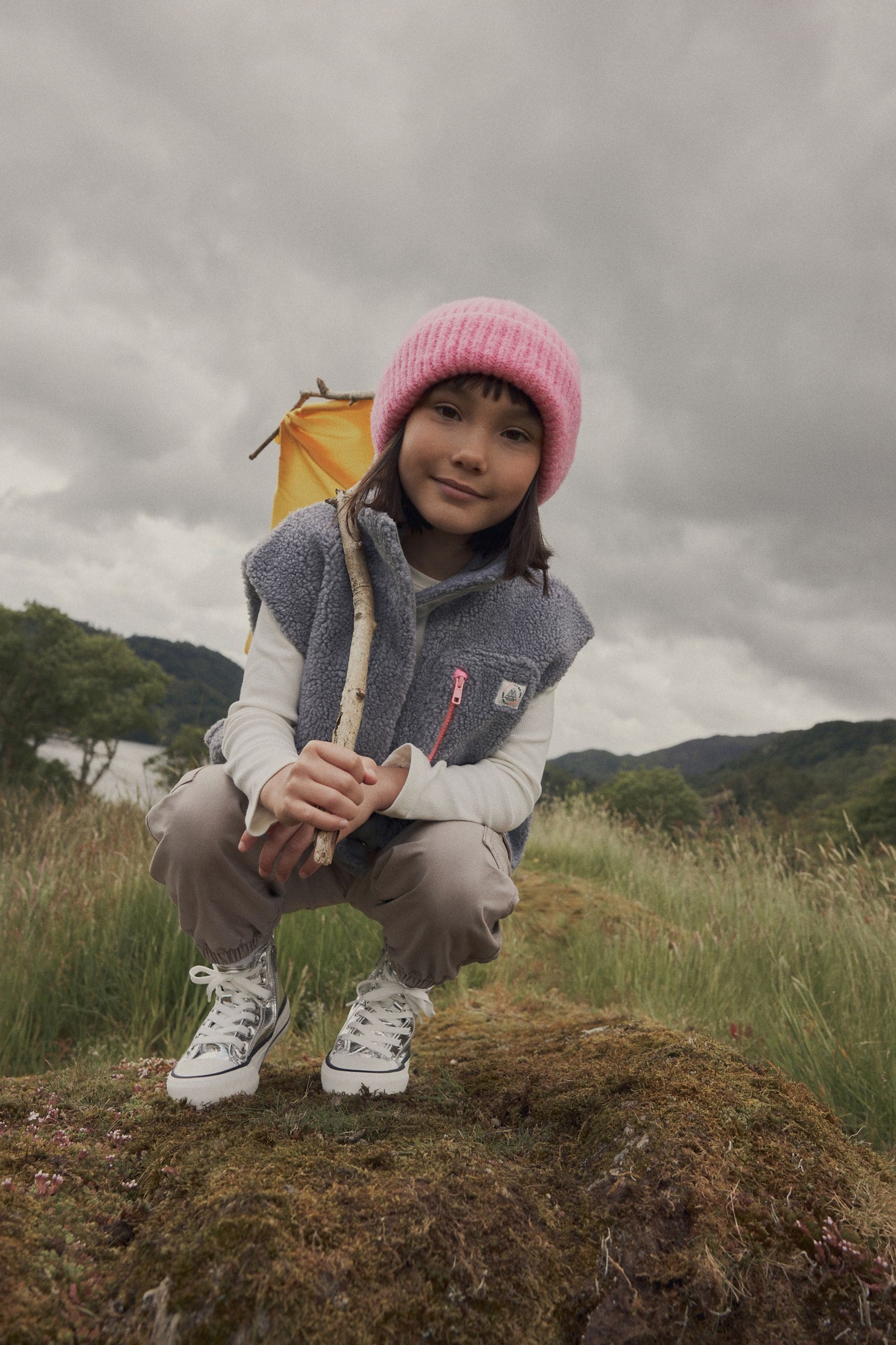 Bright Pink Chunky Rib Beanie Hat (1-16yrs)