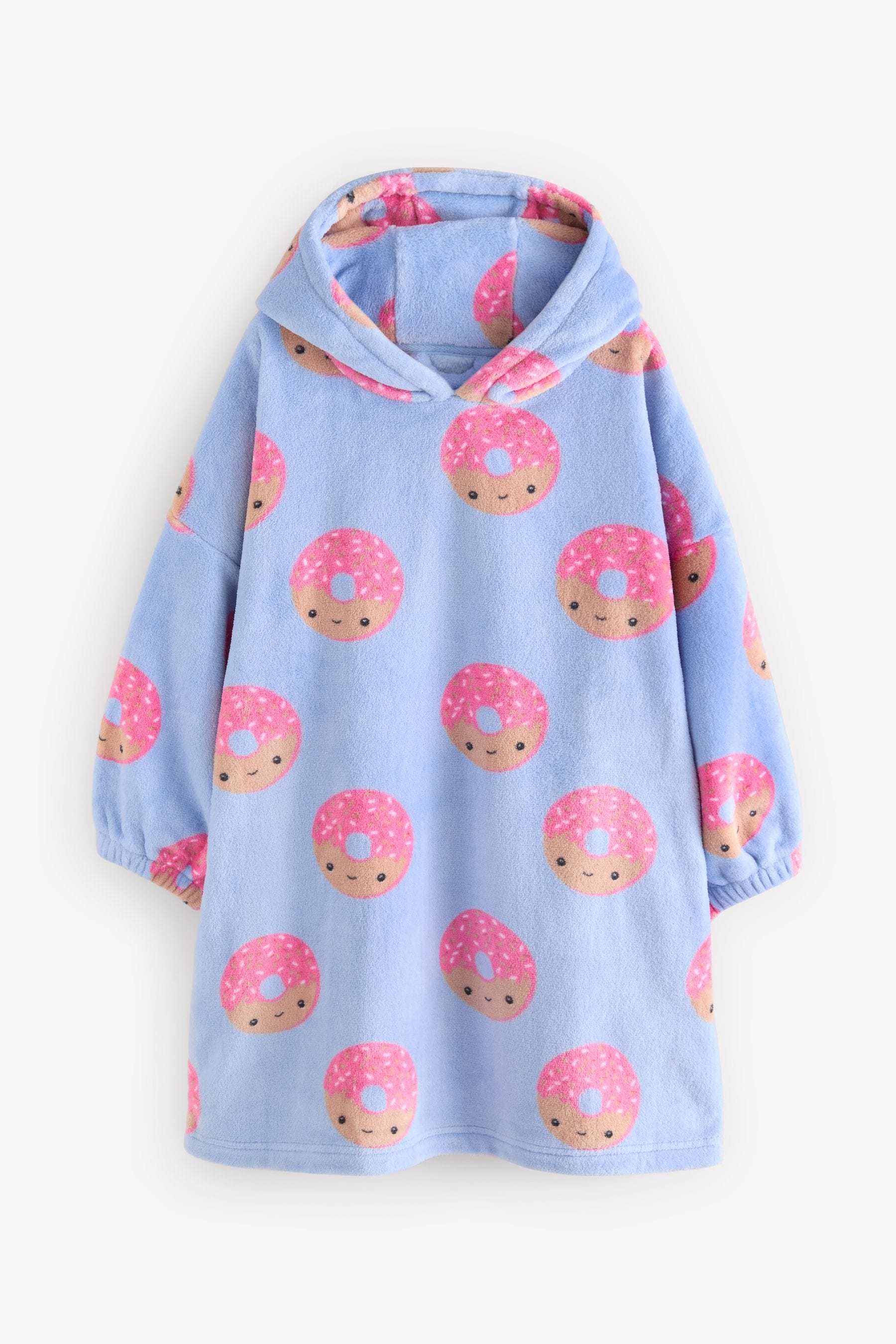 Blue/Pink Blanket Hoodie (3-16yrs)