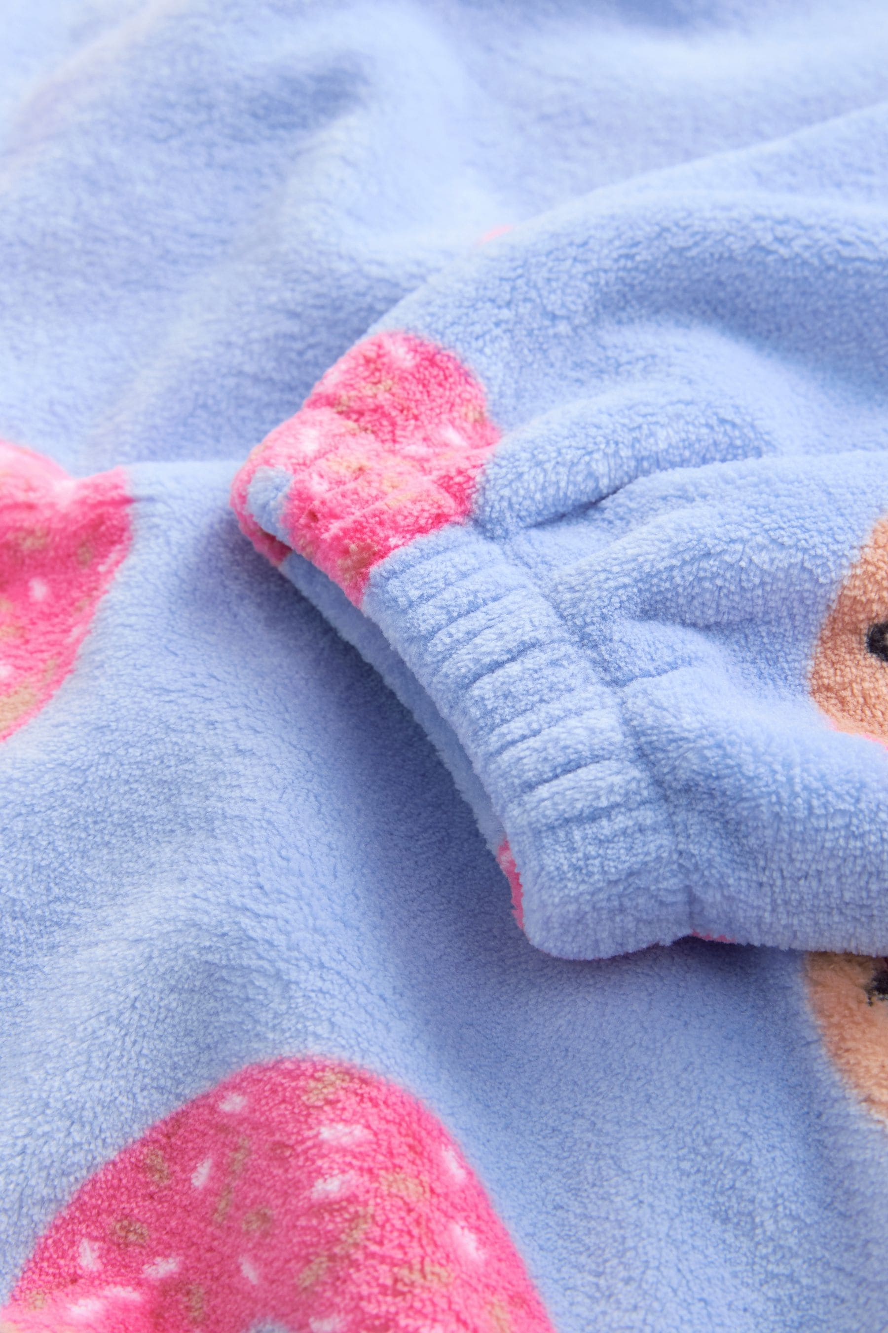 Blue/Pink Blanket Hoodie (3-16yrs)