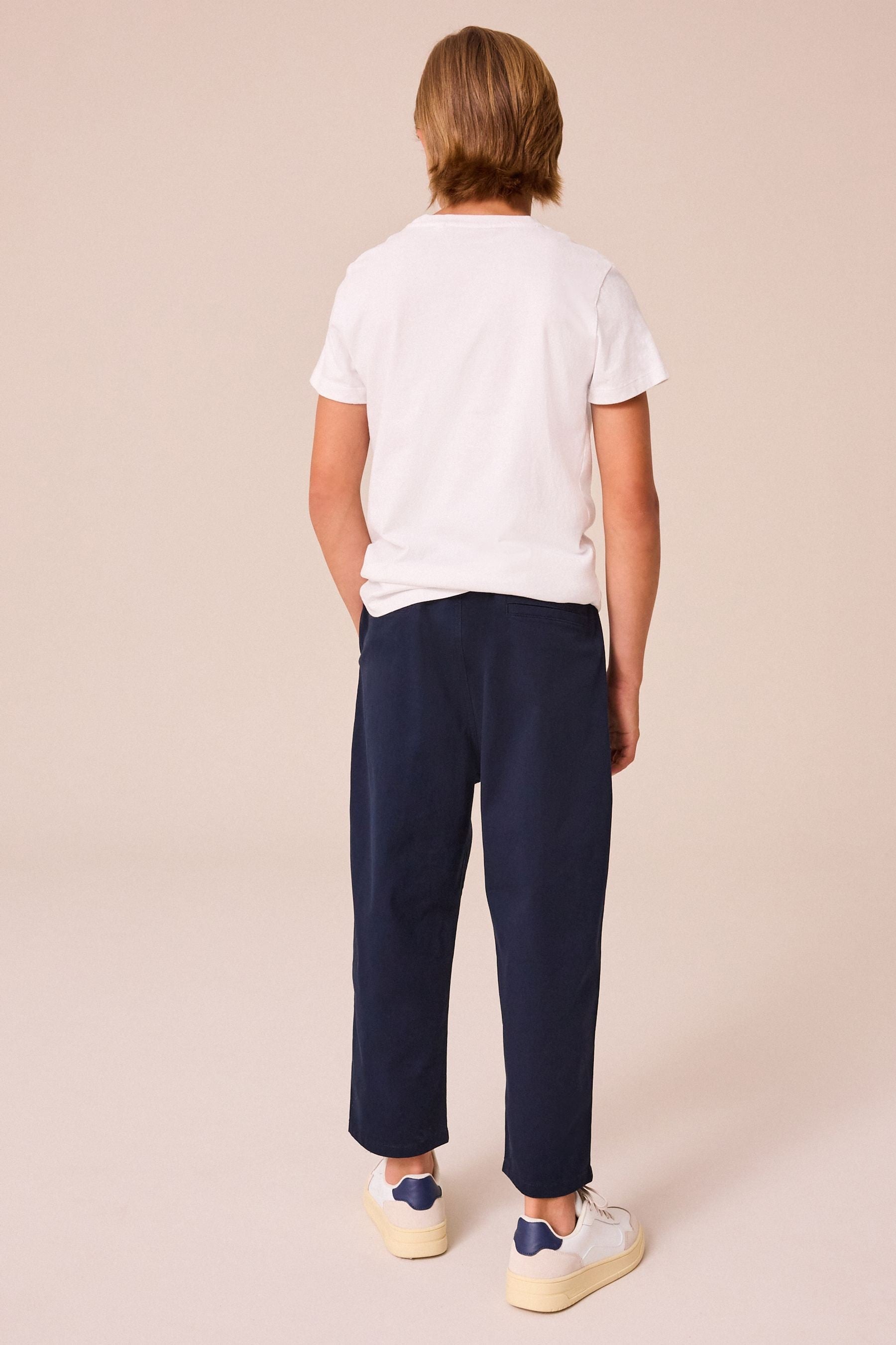 Navy Balloon Fit Trousers (3-16yrs)