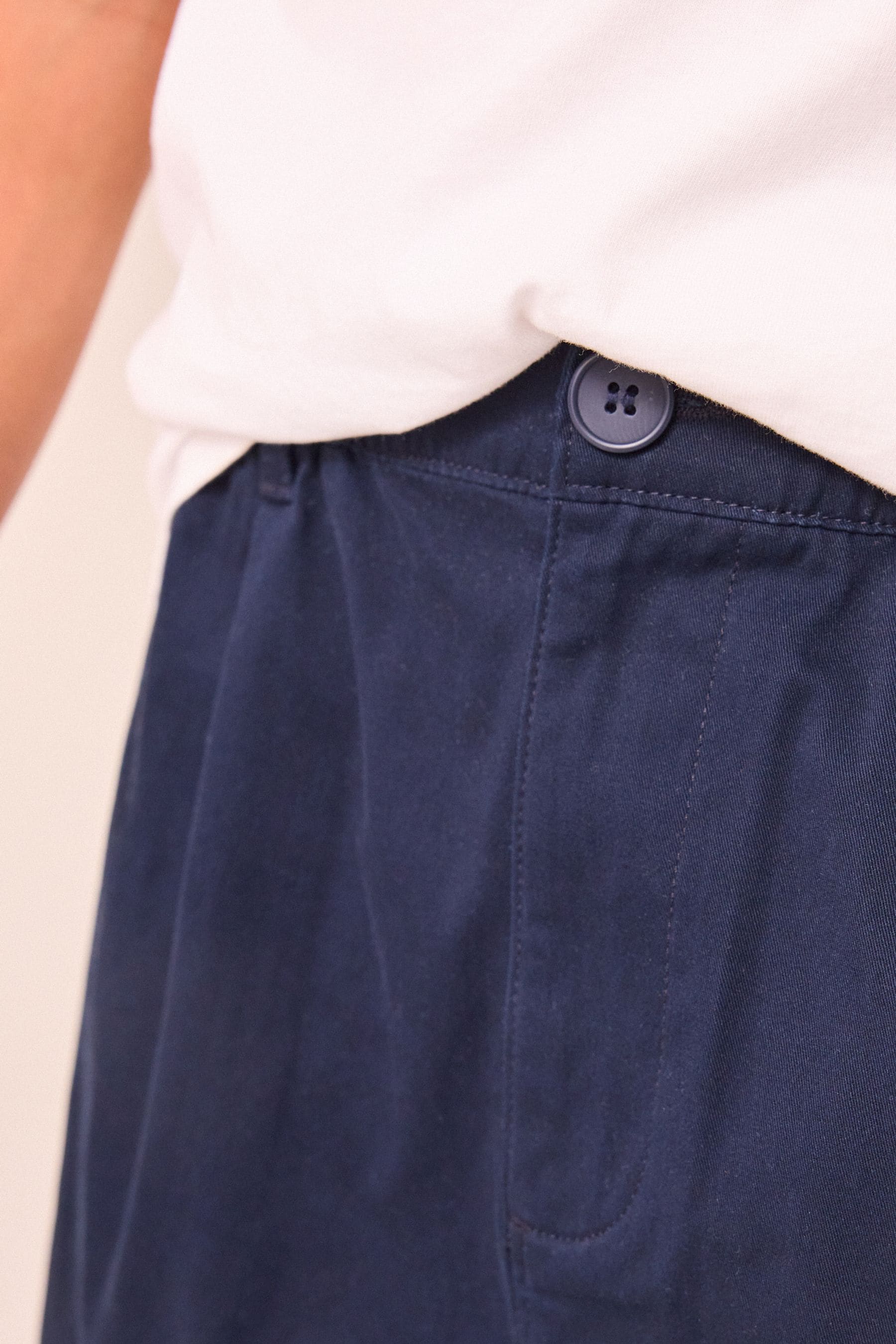 Navy Balloon Fit Trousers (3-16yrs)