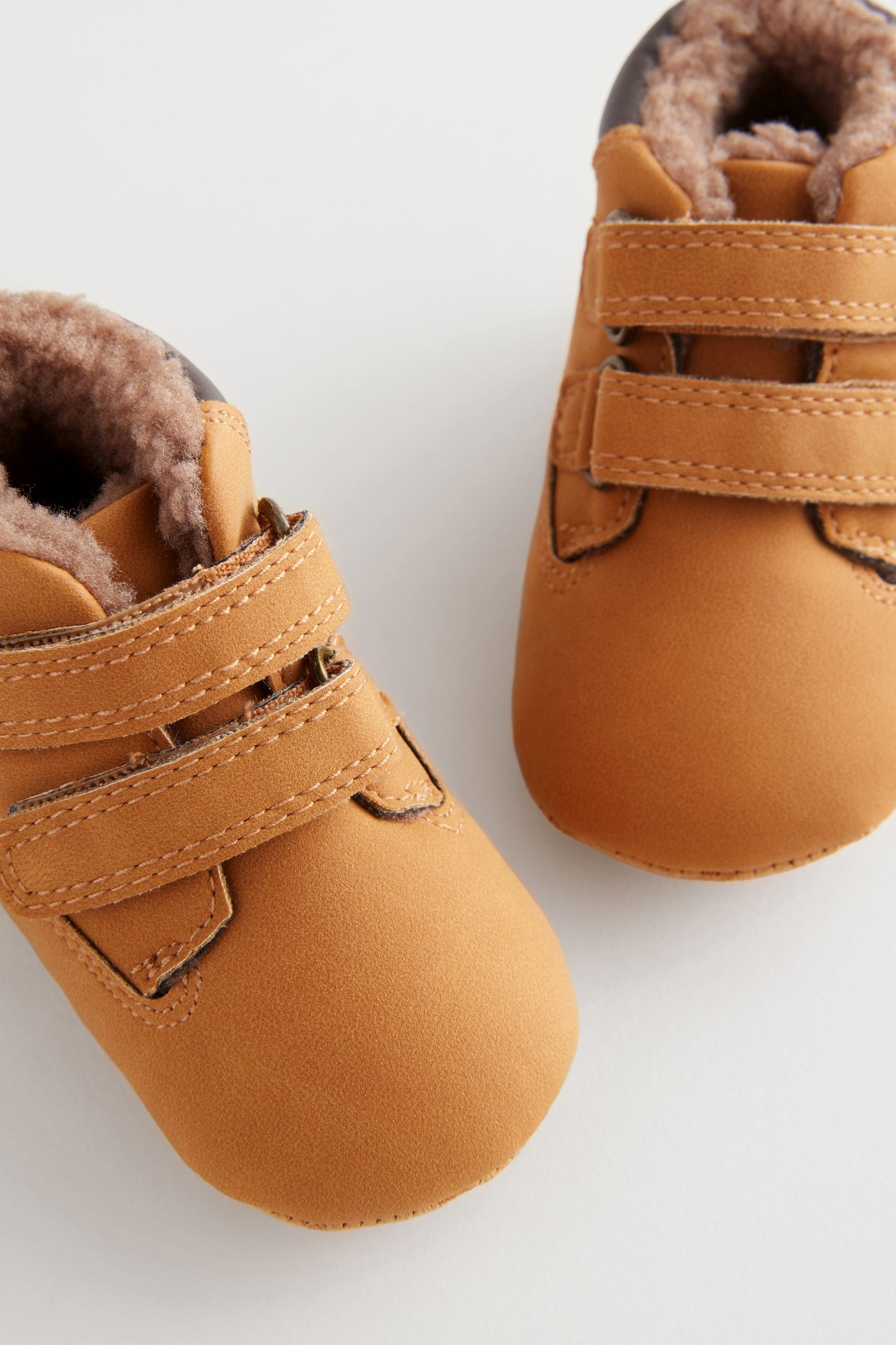 Honey Brown Touch Fastening Baby Work Boots (0-24mths)