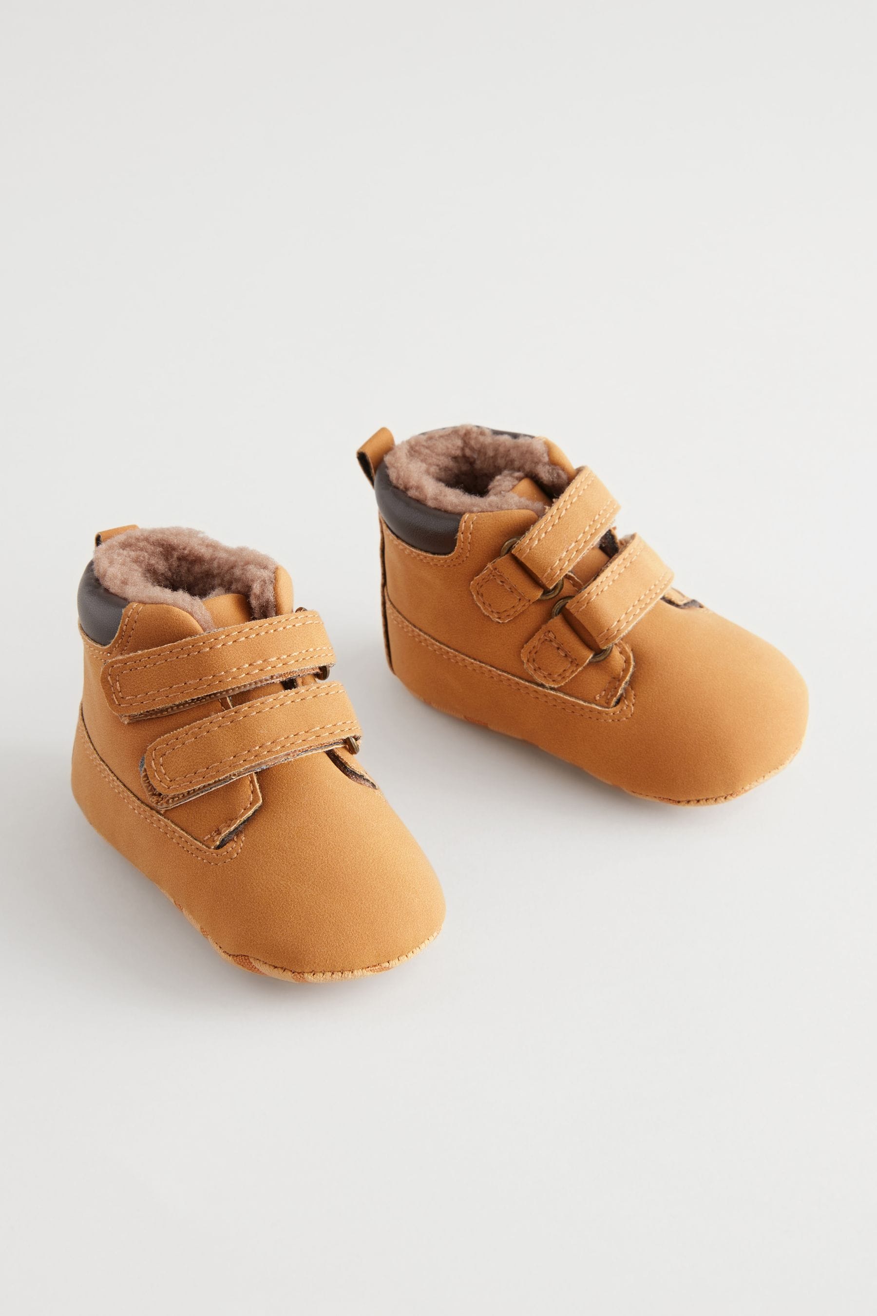 Honey Brown Touch Fastening Baby Work Boots (0-24mths)