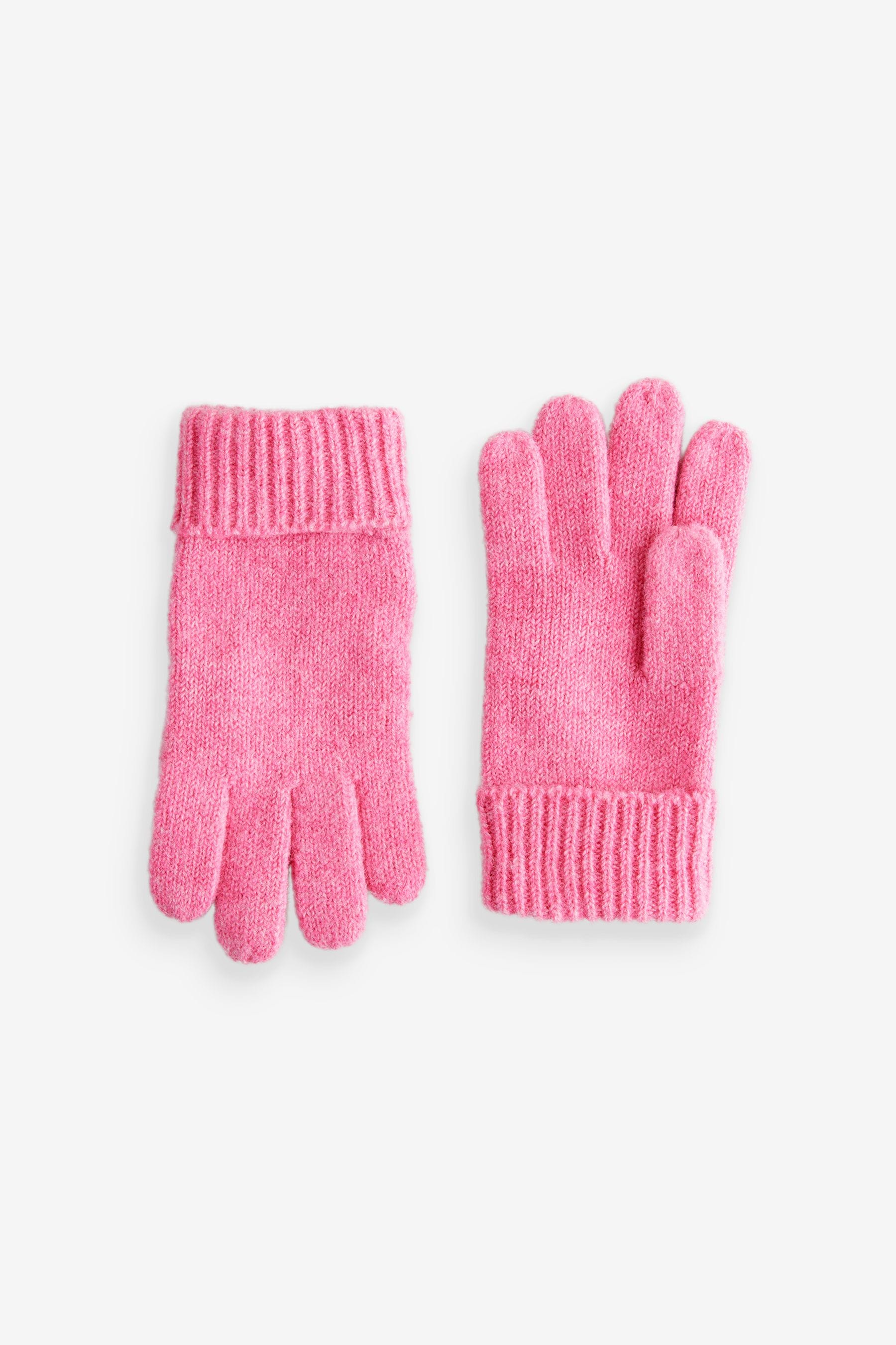 Pink Cable Hat, Gloves and Scarf Set (3-16yrs)