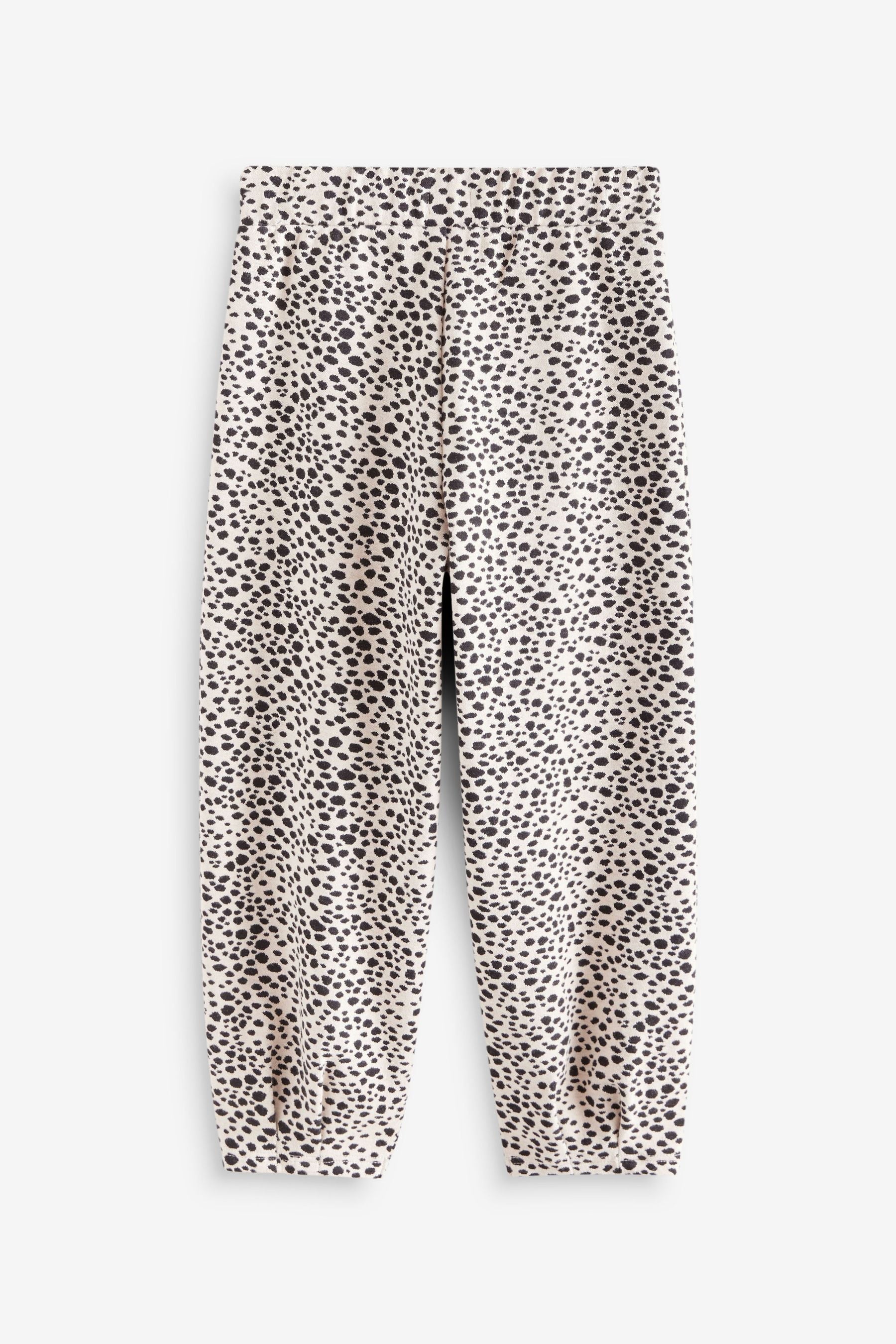 Black/White Animal Barrel Trousers (3-16yrs)