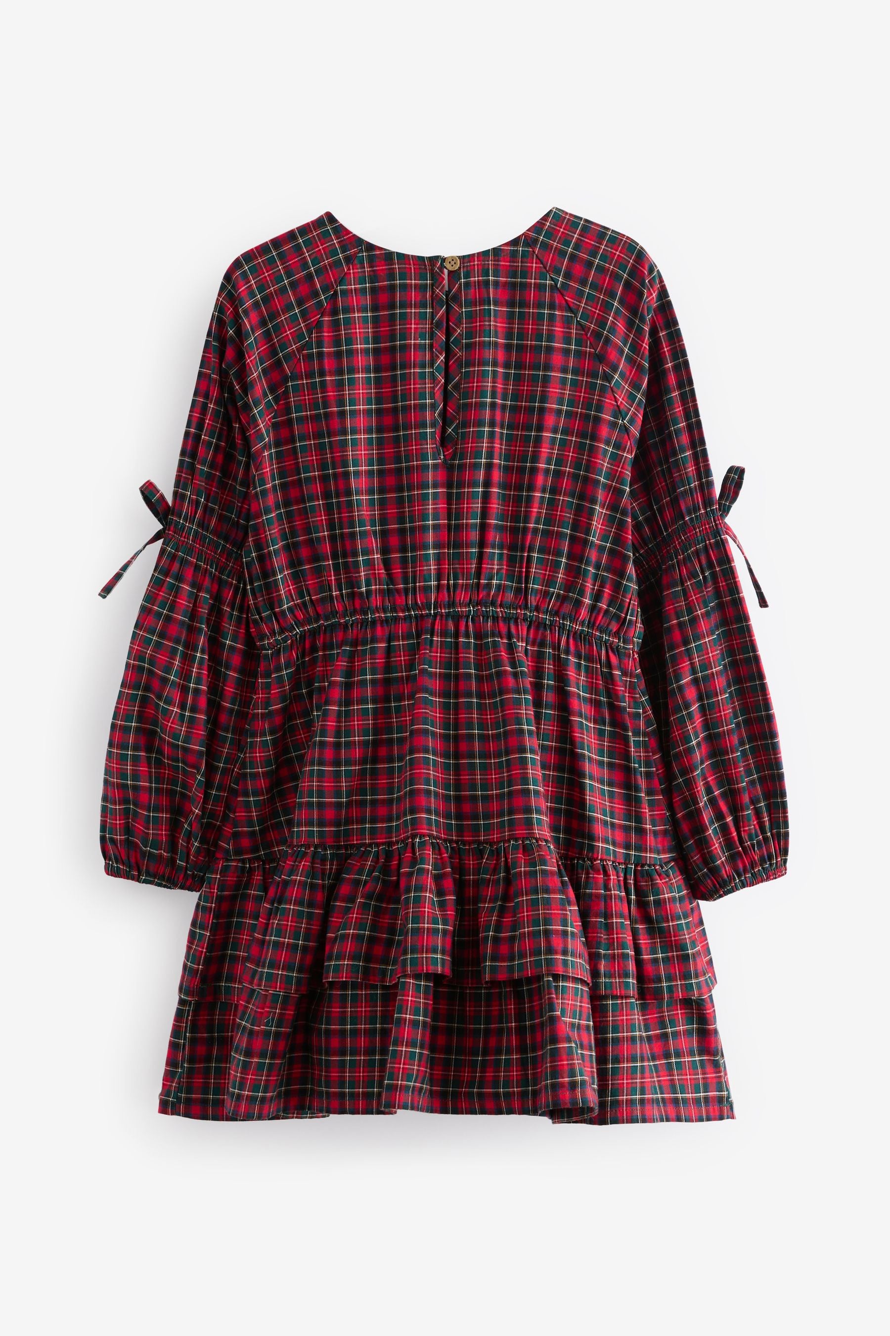 Red Tartan Check 100% Cotton Dress (3-16yrs)